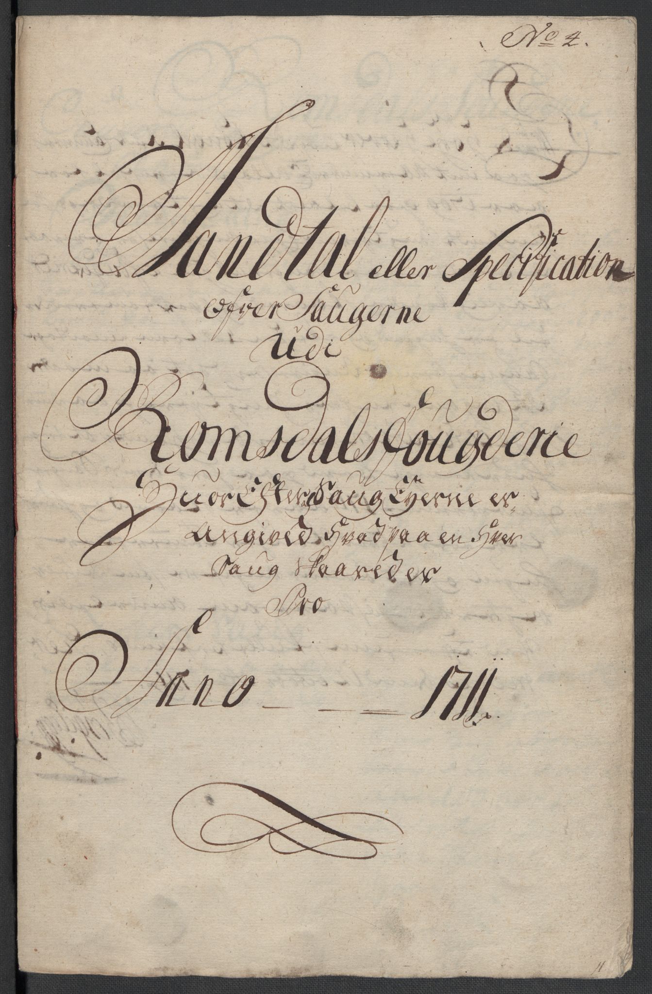 Rentekammeret inntil 1814, Reviderte regnskaper, Fogderegnskap, RA/EA-4092/R55/L3660: Fogderegnskap Romsdal, 1711, p. 110