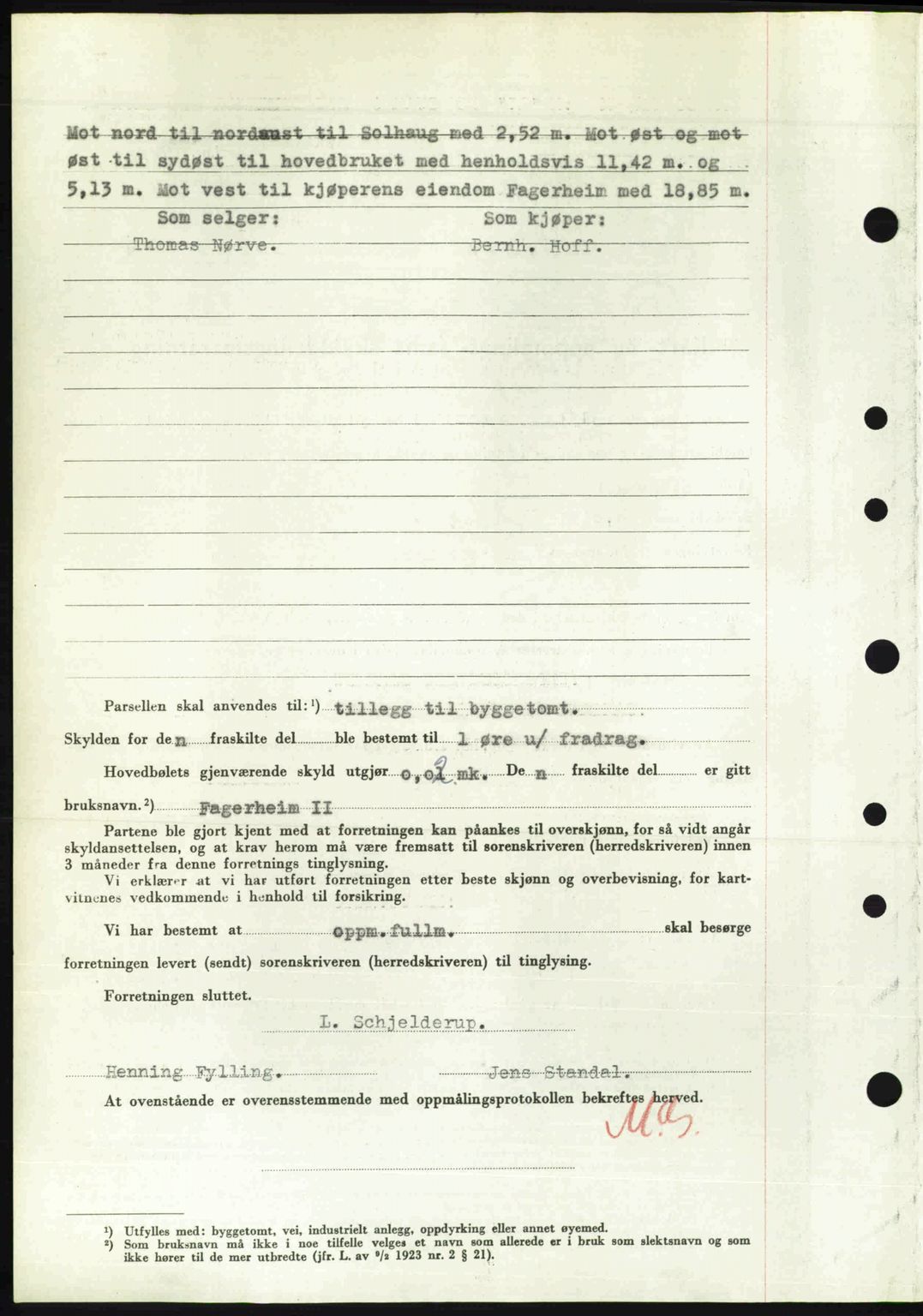 Nordre Sunnmøre sorenskriveri, AV/SAT-A-0006/1/2/2C/2Ca: Mortgage book no. A32, 1949-1949, Diary no: : 2593/1949