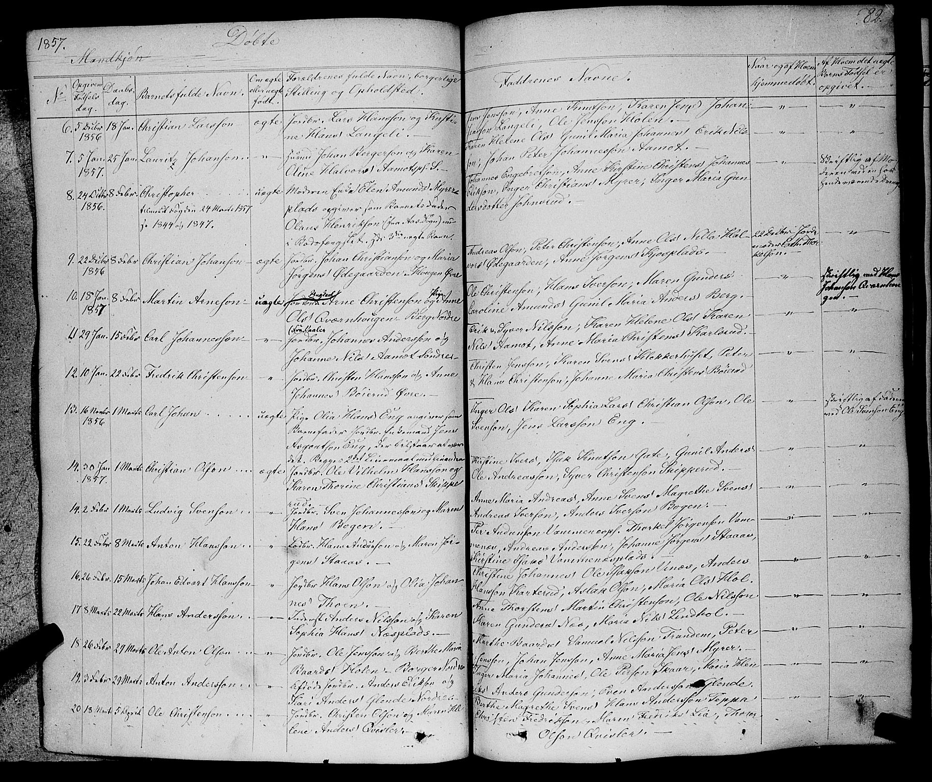 Skiptvet prestekontor Kirkebøker, AV/SAO-A-20009/F/Fa/L0006: Parish register (official) no. 6, 1839-1860, p. 82