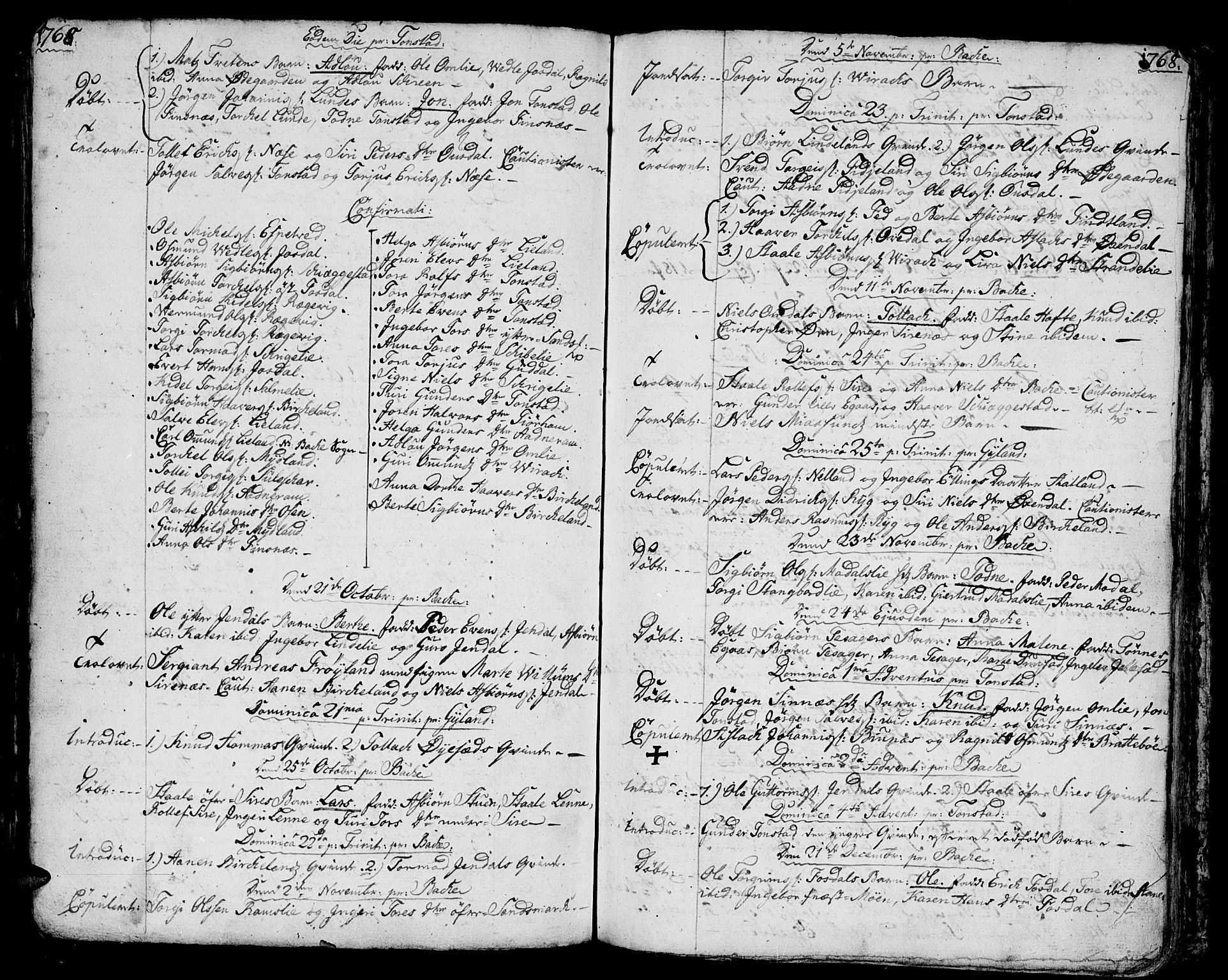 Bakke sokneprestkontor, SAK/1111-0002/F/Fa/Faa/L0001: Parish register (official) no. A 1, 1741-1780, p. 176