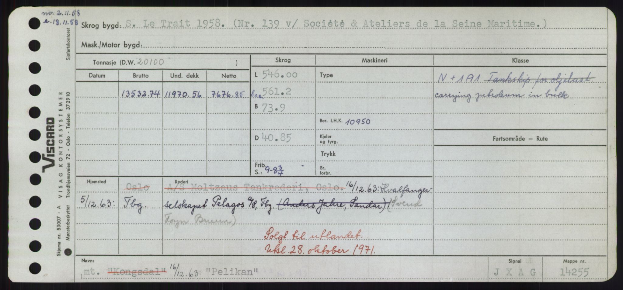 Sjøfartsdirektoratet med forløpere, Skipsmålingen, RA/S-1627/H/Hd/L0029: Fartøy, P, p. 149