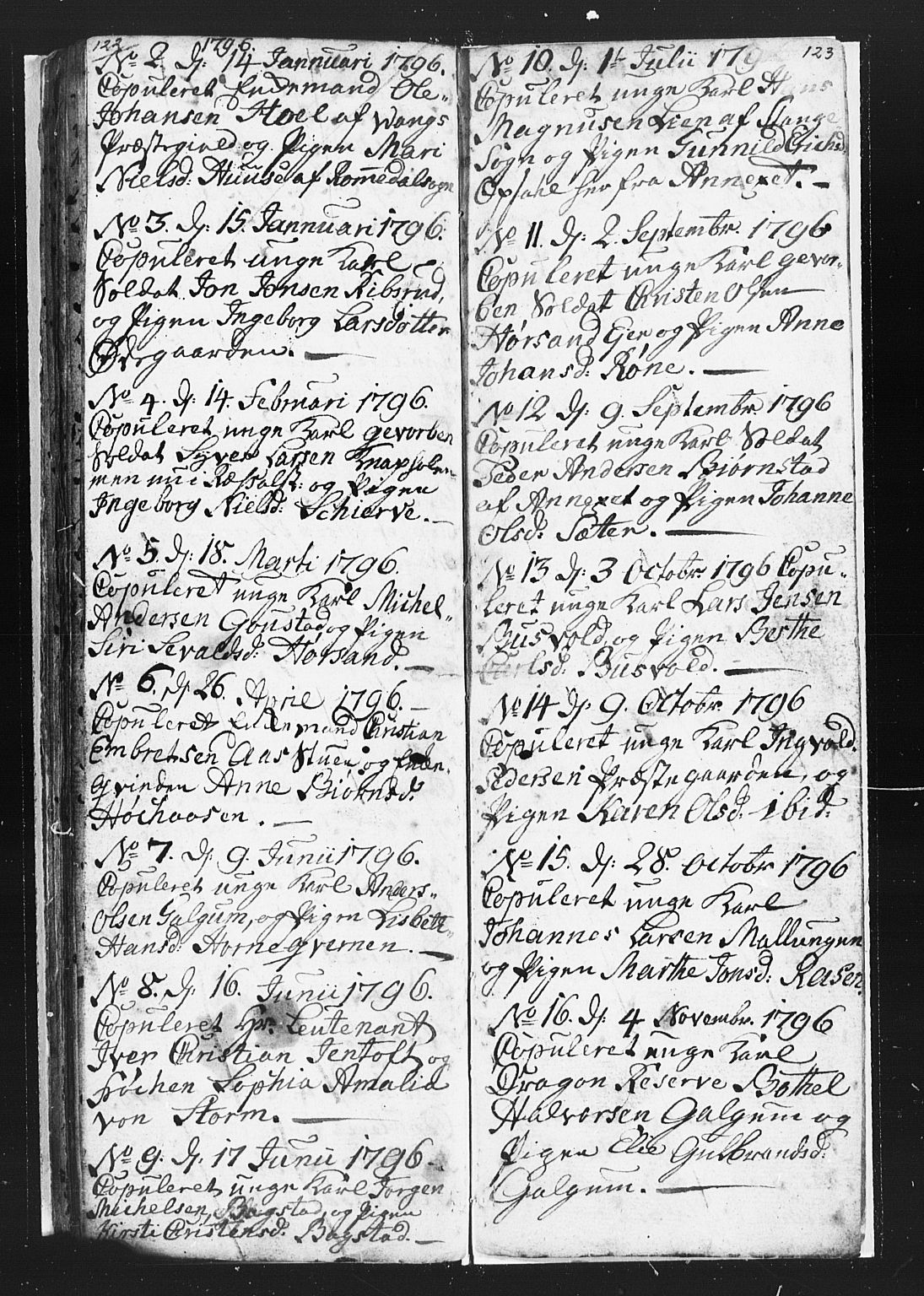 Romedal prestekontor, SAH/PREST-004/L/L0002: Parish register (copy) no. 2, 1795-1800, p. 122-123