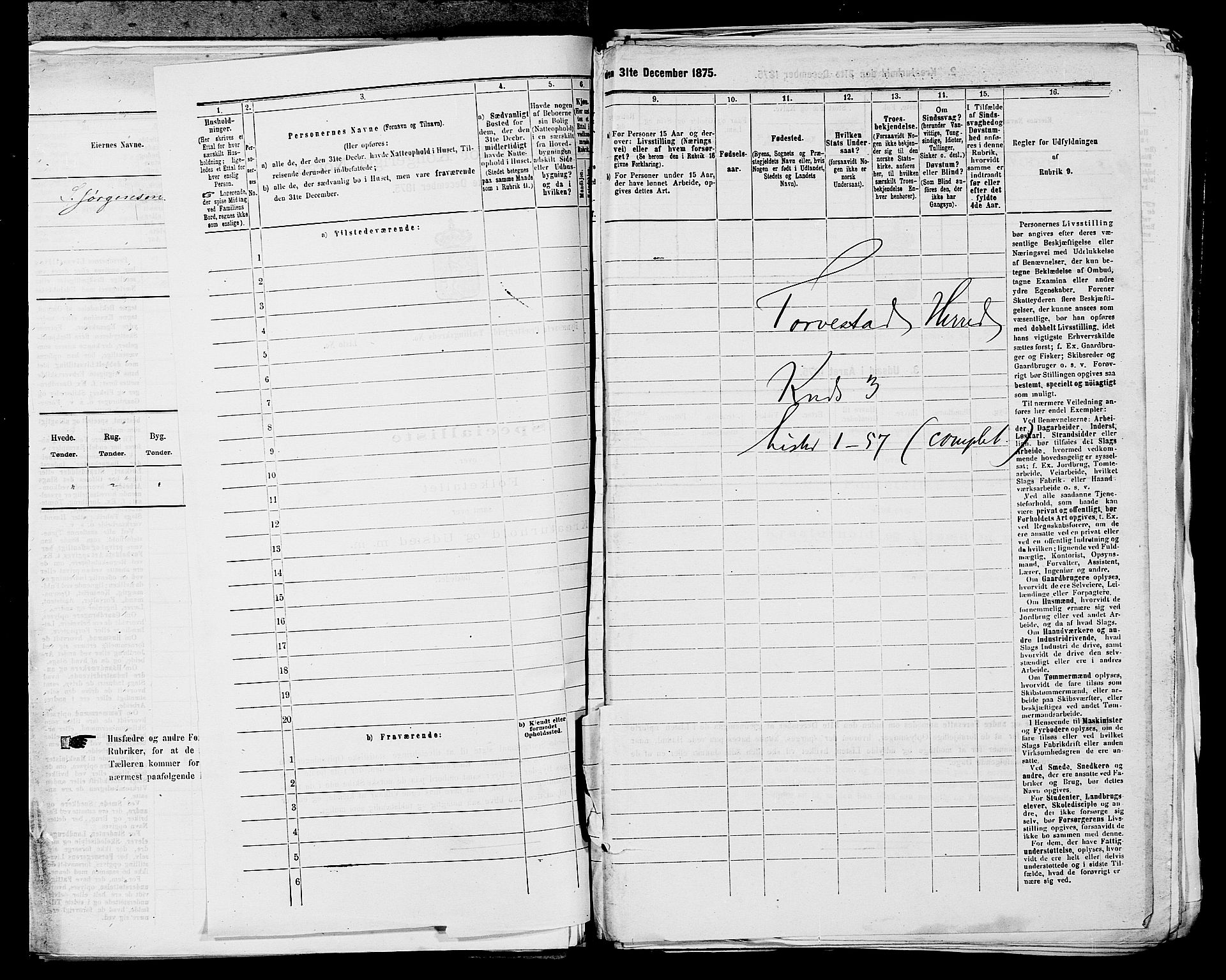 SAST, 1875 census for 1152L Torvastad/Torvastad, Skåre og Utsira, 1875, p. 416