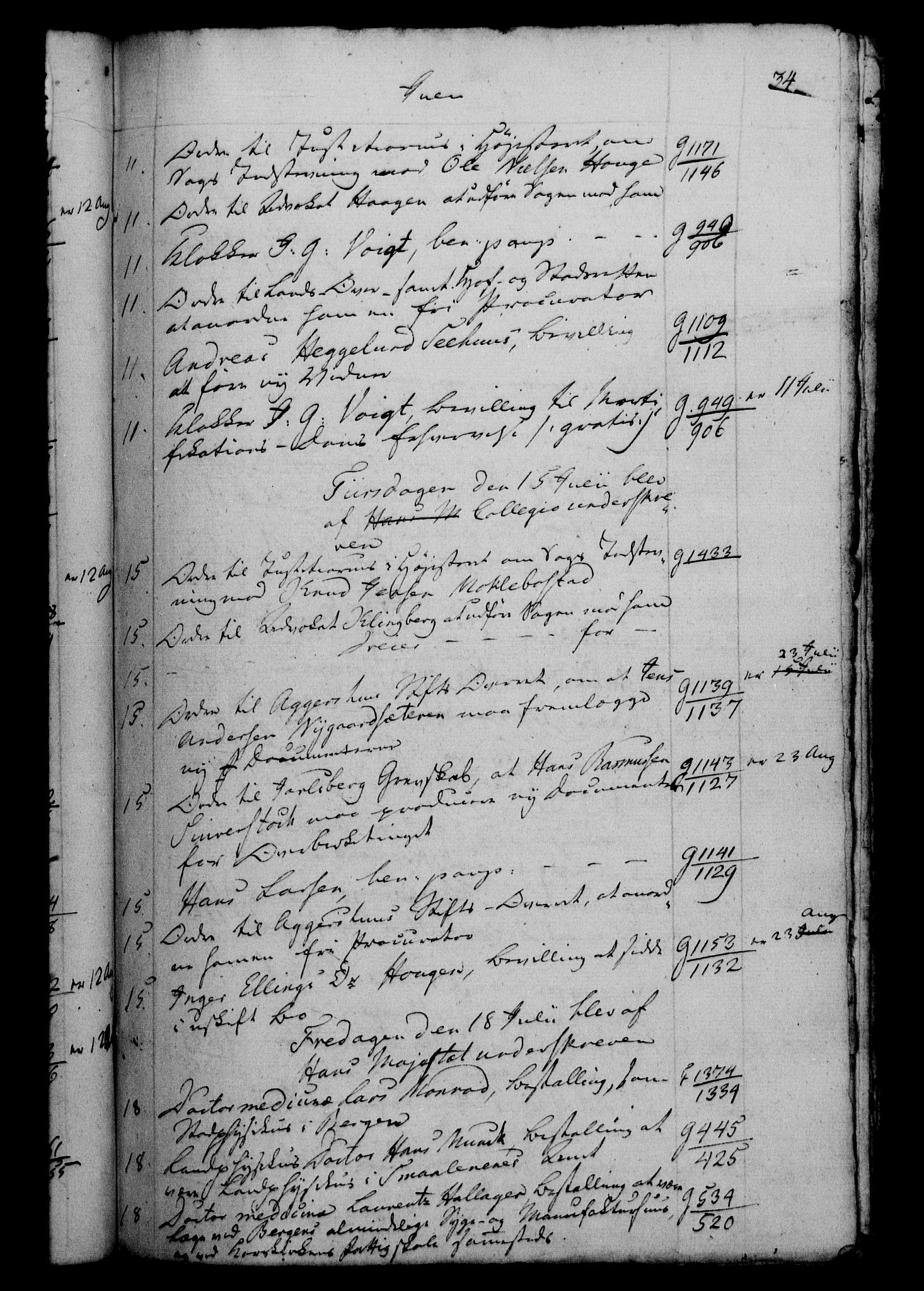 Danske Kanselli 1800-1814, RA/EA-3024/H/Hf/Hfb/Hfbc/L0007: Underskrivelsesbok m. register, 1806, p. 34