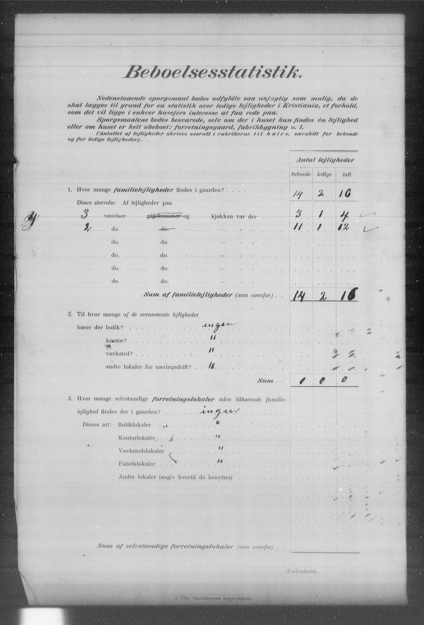 OBA, Municipal Census 1903 for Kristiania, 1903, p. 12721