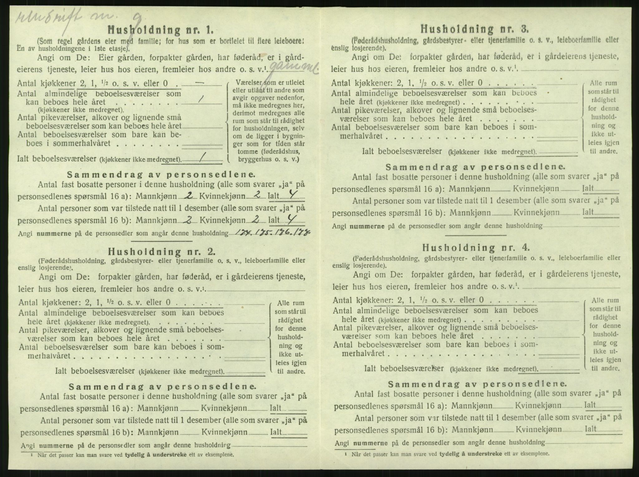 SAT, 1920 census for Foldereid, 1920, p. 375