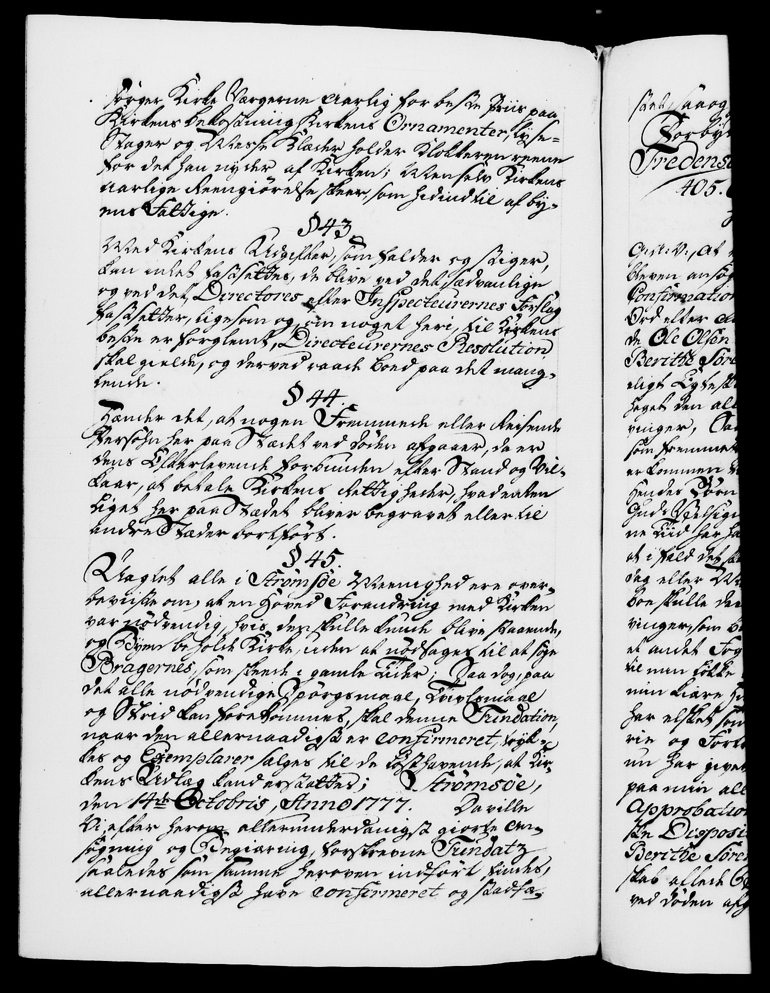 Danske Kanselli 1572-1799, AV/RA-EA-3023/F/Fc/Fca/Fcaa/L0047: Norske registre, 1776-1778, p. 836b