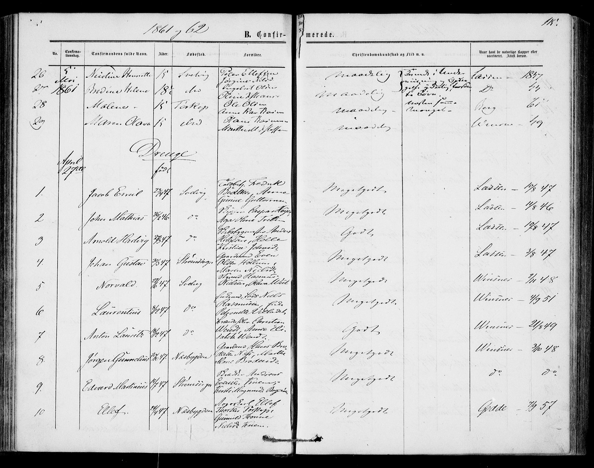 Strømm kirkebøker, SAKO/A-322/F/Fa/L0001: Parish register (official) no. I 1, 1861-1869, p. 115