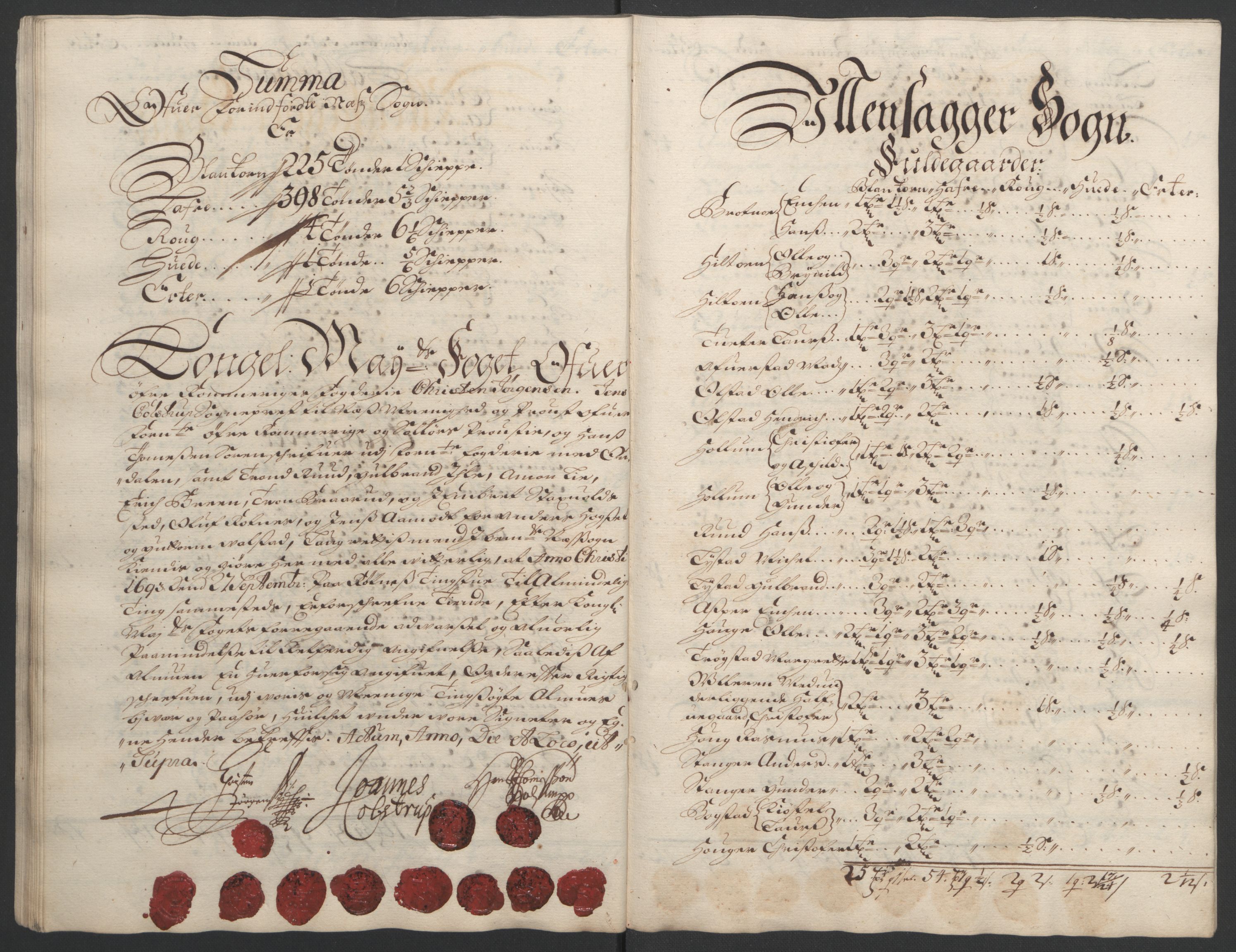 Rentekammeret inntil 1814, Reviderte regnskaper, Fogderegnskap, AV/RA-EA-4092/R12/L0705: Fogderegnskap Øvre Romerike, 1693, p. 60