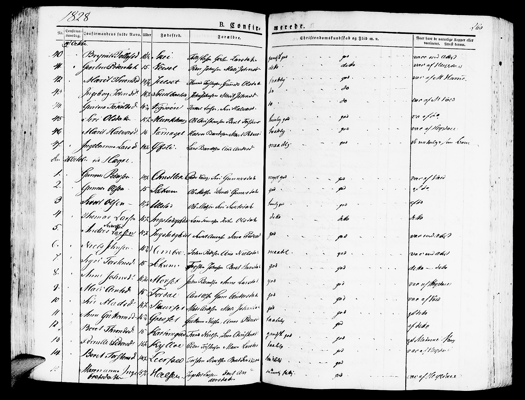 Ministerialprotokoller, klokkerbøker og fødselsregistre - Nord-Trøndelag, AV/SAT-A-1458/709/L0070: Parish register (official) no. 709A10, 1820-1832, p. 260