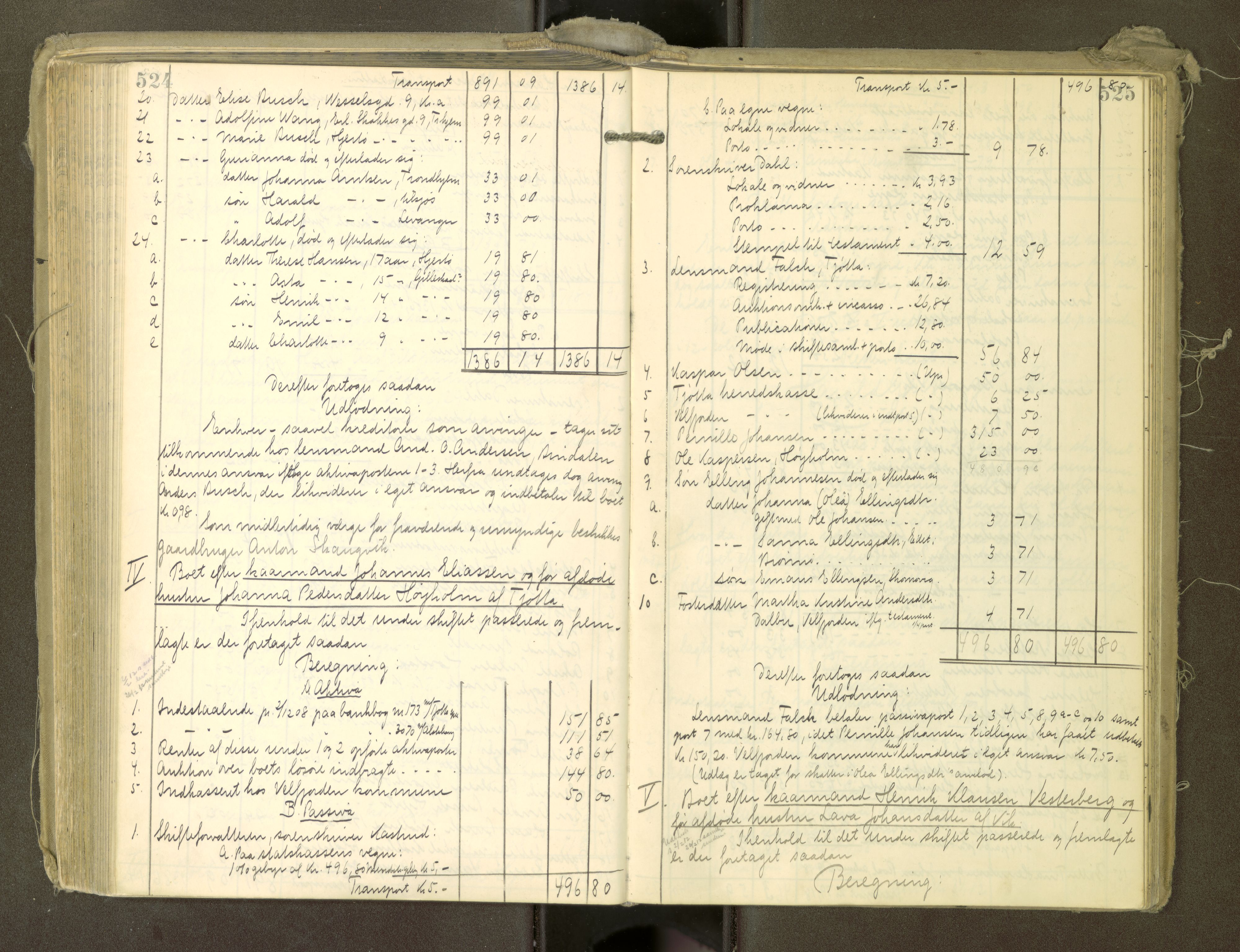 Søndre Helgeland sorenskriveri, AV/SAT-A-4575/1/3/3A/L0008: Skifteutlodningsprot., 1908-1913, p. 524-525