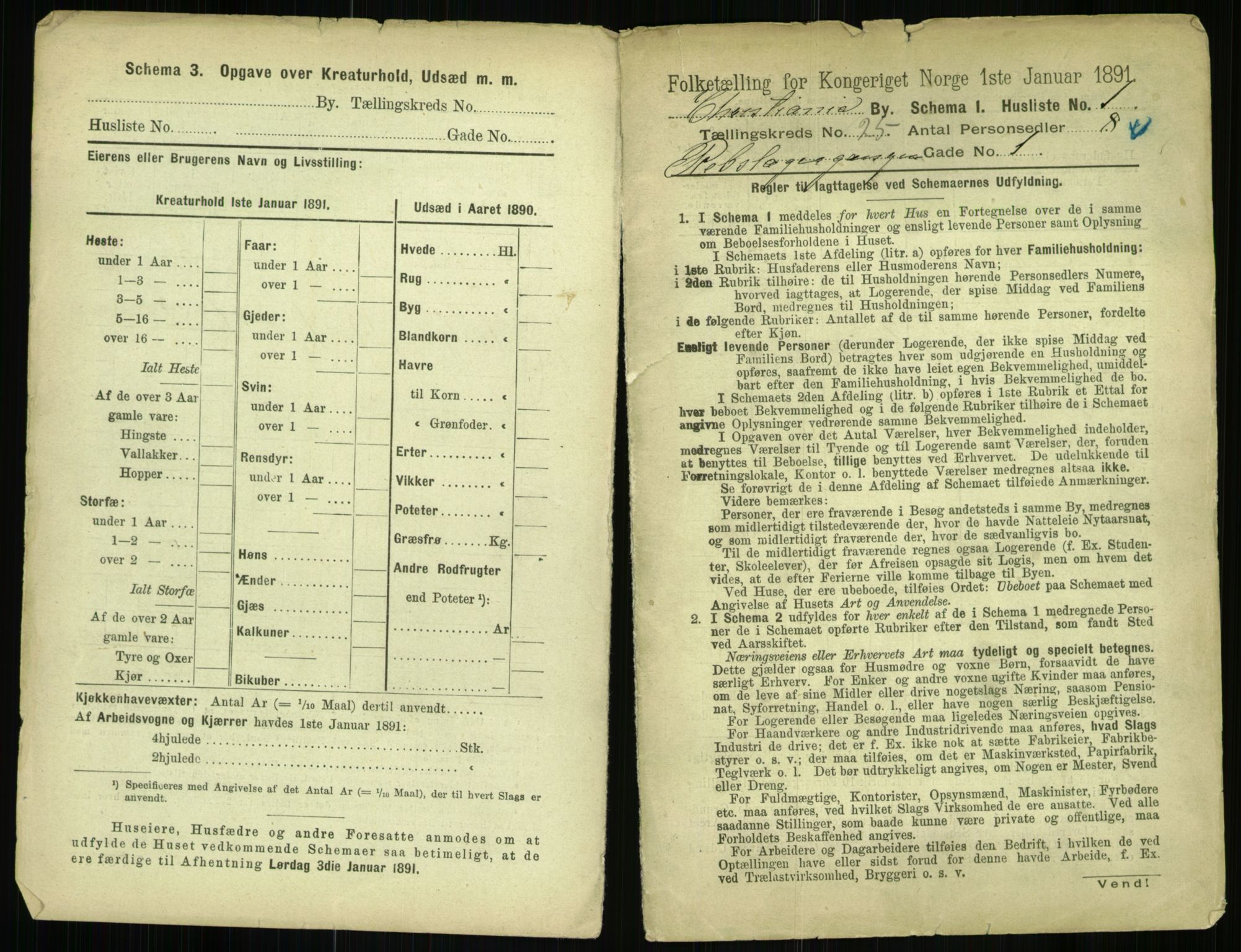 RA, 1891 census for 0301 Kristiania, 1891, p. 12298