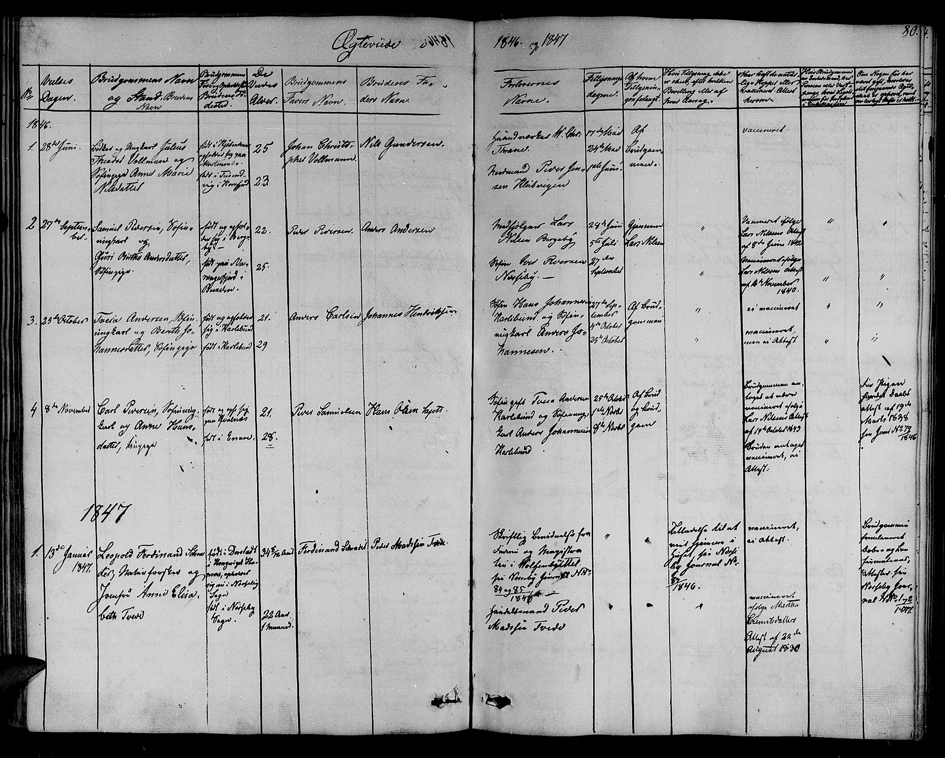 Nesseby sokneprestkontor, SATØ/S-1330/H/Ha/L0001kirke: Parish register (official) no. 1, 1838-1855, p. 80