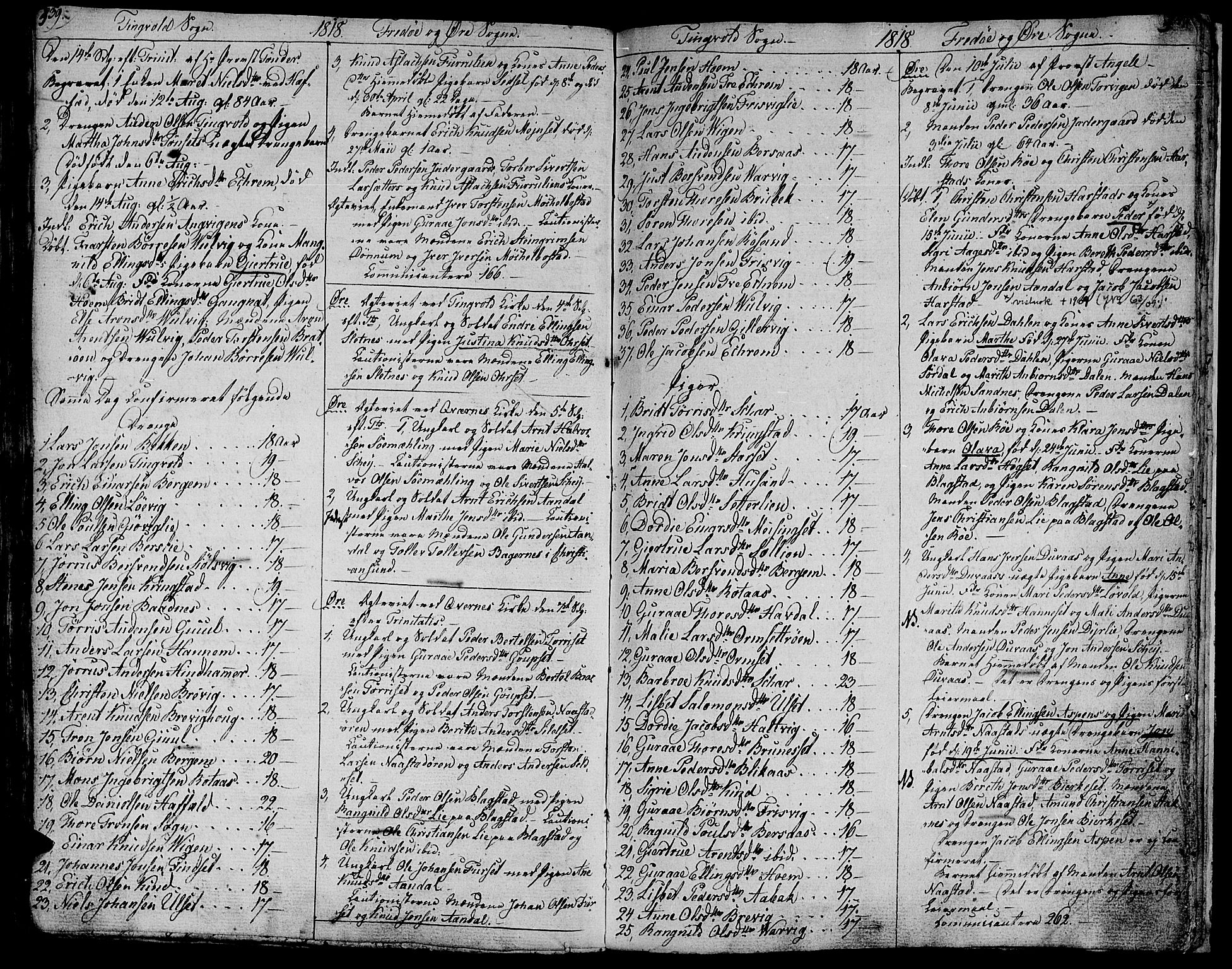 Ministerialprotokoller, klokkerbøker og fødselsregistre - Møre og Romsdal, SAT/A-1454/586/L0981: Parish register (official) no. 586A07, 1794-1819, p. 339-340
