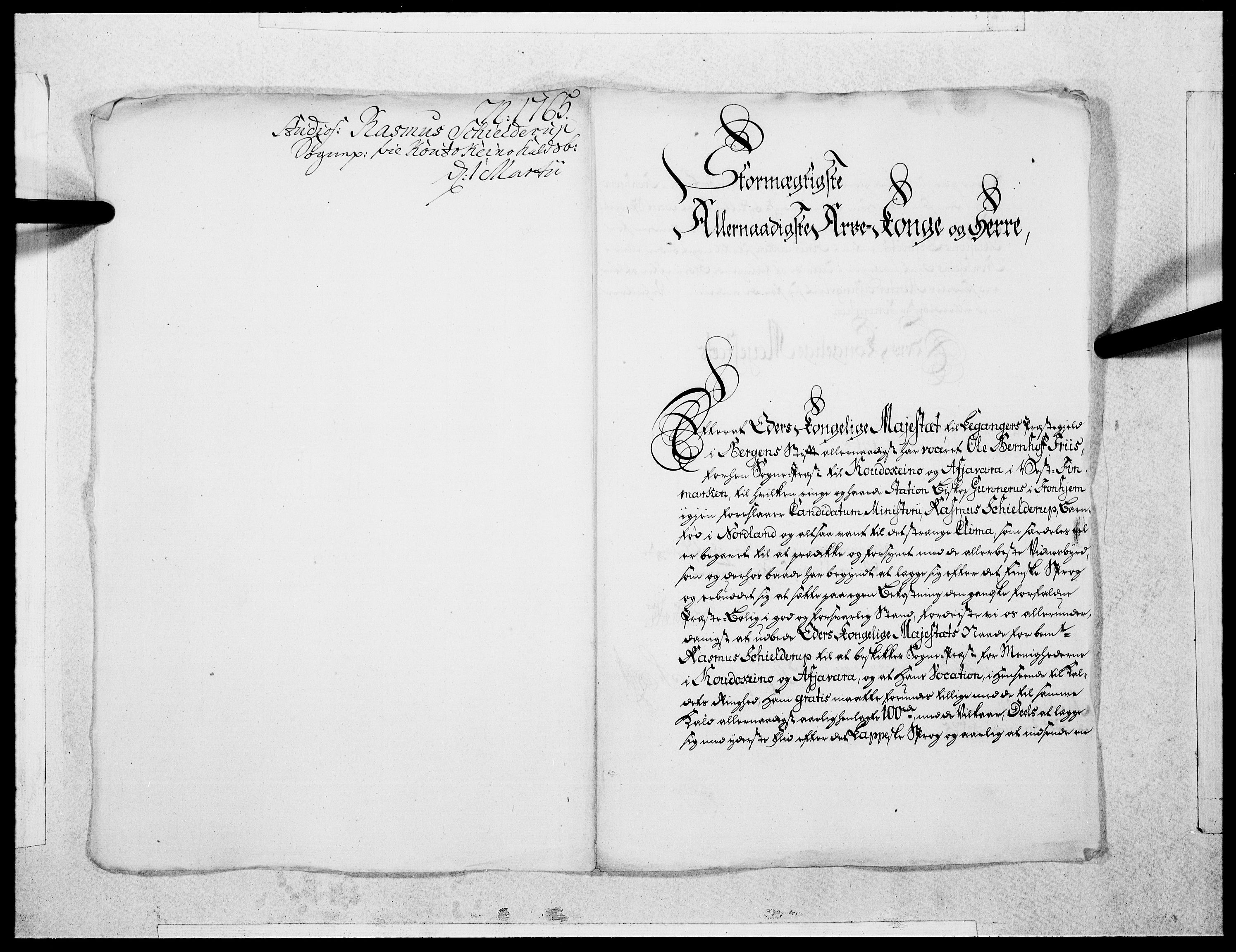 Danske Kanselli 1572-1799, AV/RA-EA-3023/F/Fc/Fcc/Fcca/L0190: Norske innlegg 1572-1799, 1765, p. 152