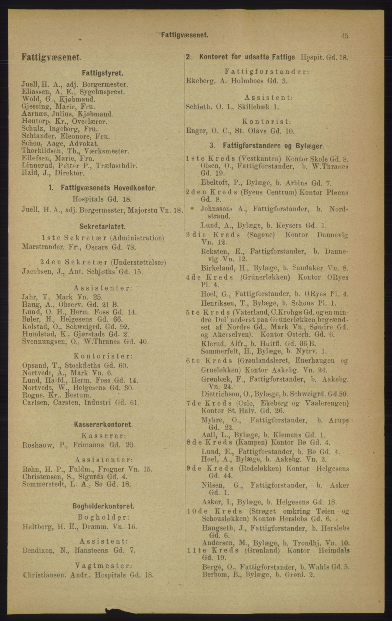 Kristiania/Oslo adressebok, PUBL/-, 1906, p. 45