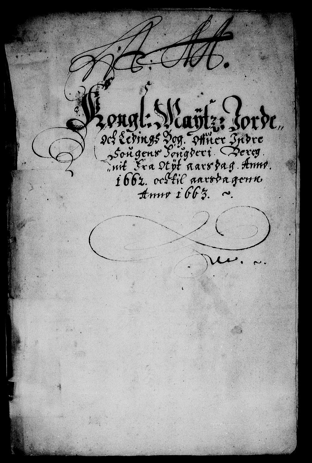 Rentekammeret inntil 1814, Reviderte regnskaper, Stiftamtstueregnskaper, Bergen stiftamt, RA/EA-6043/R/Rc/L0006: Bergen stiftamt, 1661-1662