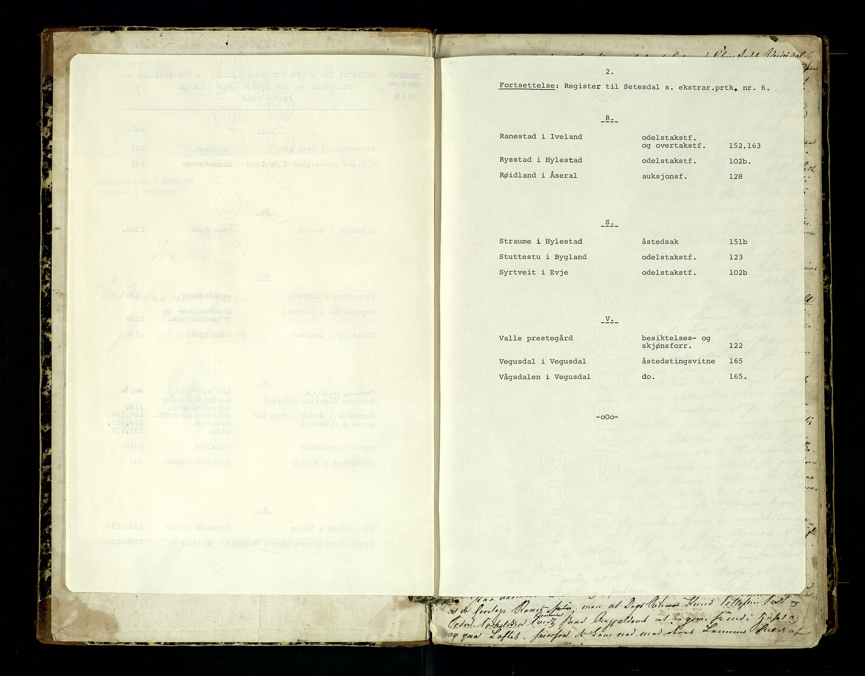 Setesdal sorenskriveri, SAK/1221-0011/F/Fb/L0006: Ekstrarettsprotokoll nr 6, 1859-1868