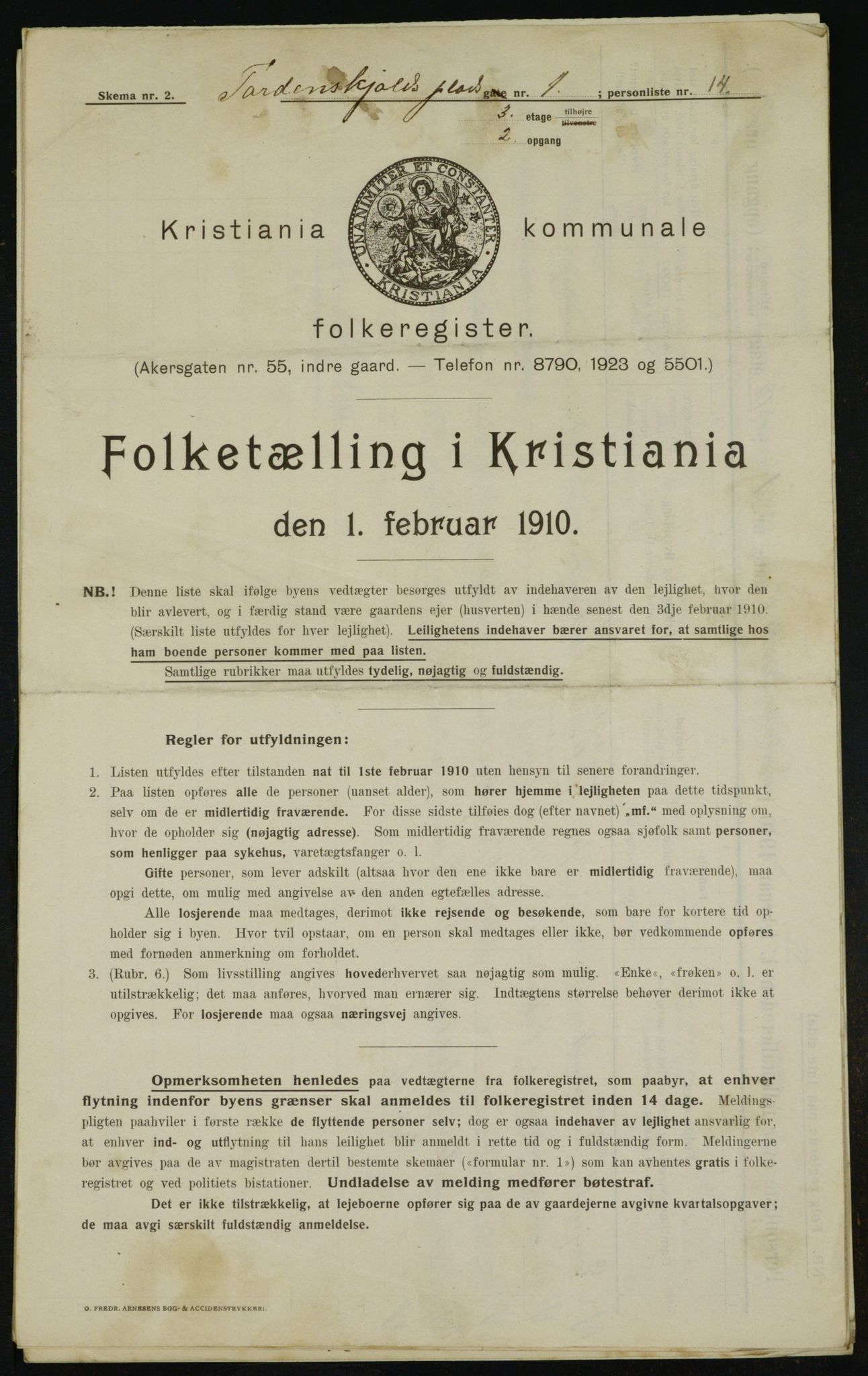 OBA, Municipal Census 1910 for Kristiania, 1910, p. 108029