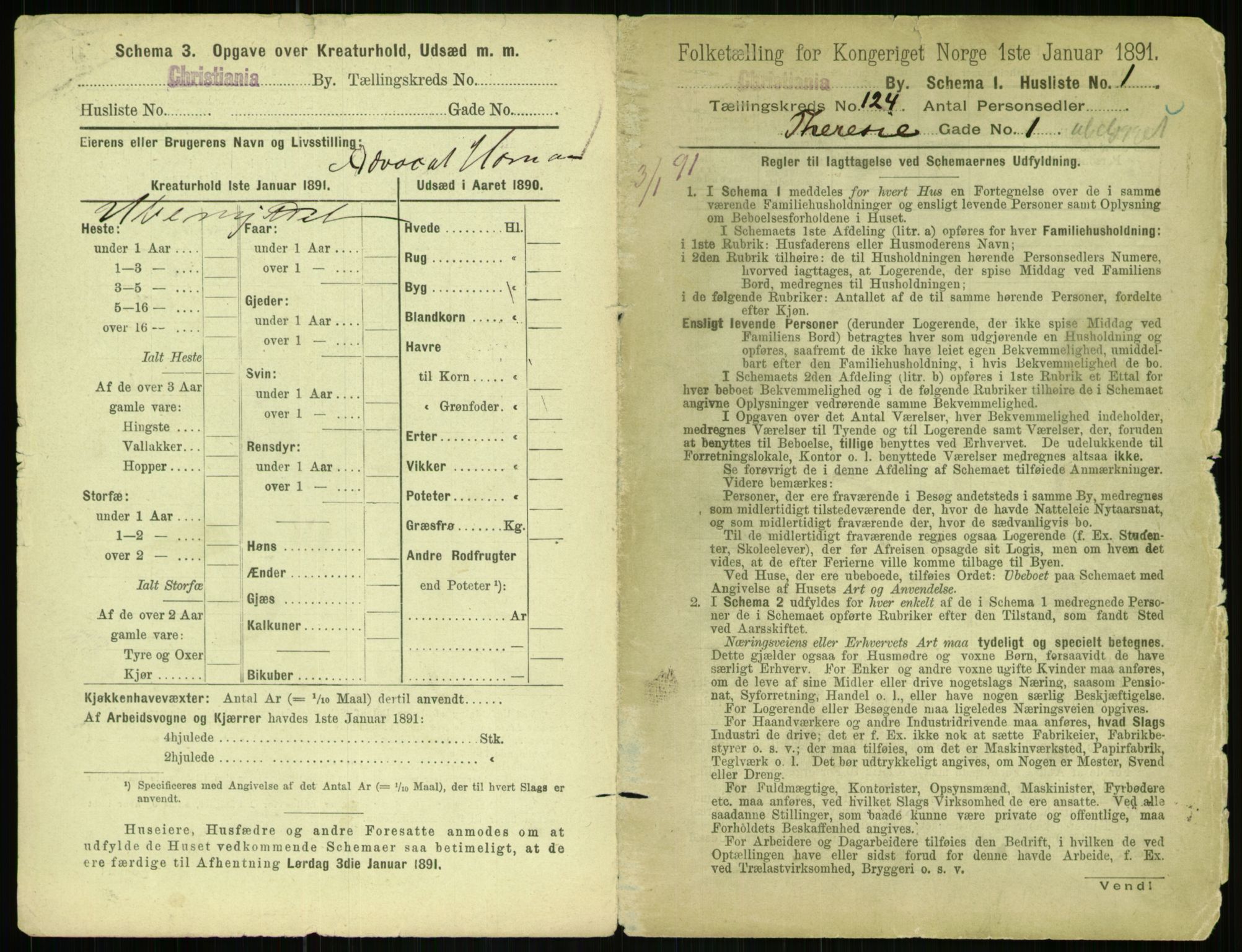 RA, 1891 census for 0301 Kristiania, 1891, p. 65211