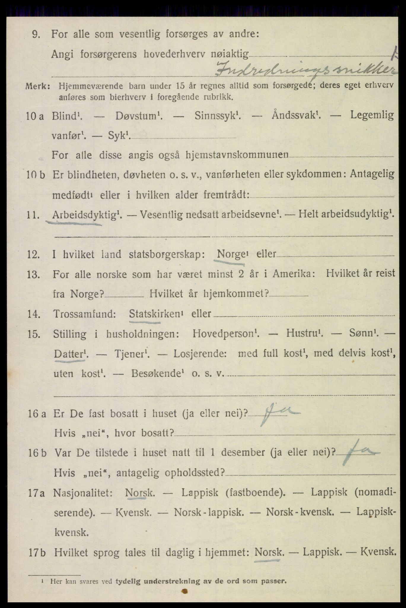 SAT, 1920 census for Otterøy, 1920, p. 2636