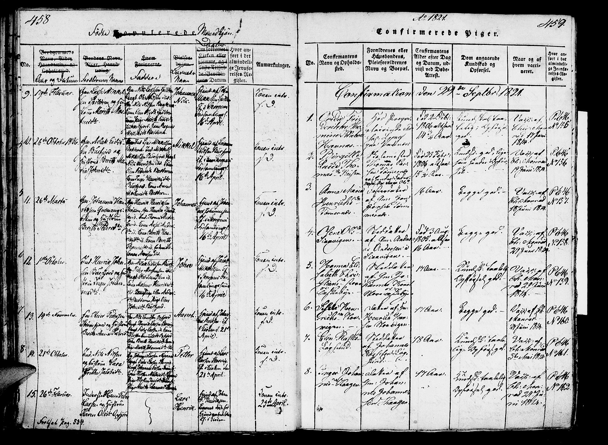 Skjervøy sokneprestkontor, SATØ/S-1300/H/Ha/Haa/L0004kirke: Parish register (official) no. 4, 1820-1838, p. 458