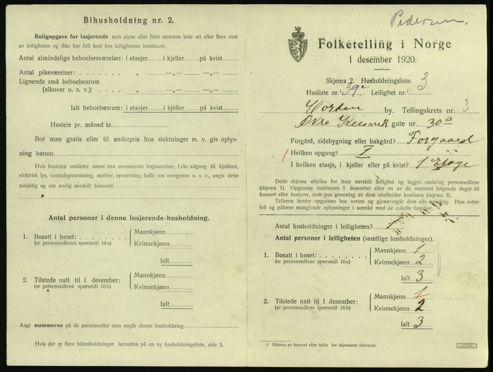 SAKO, 1920 census for Horten, 1920, p. 4269