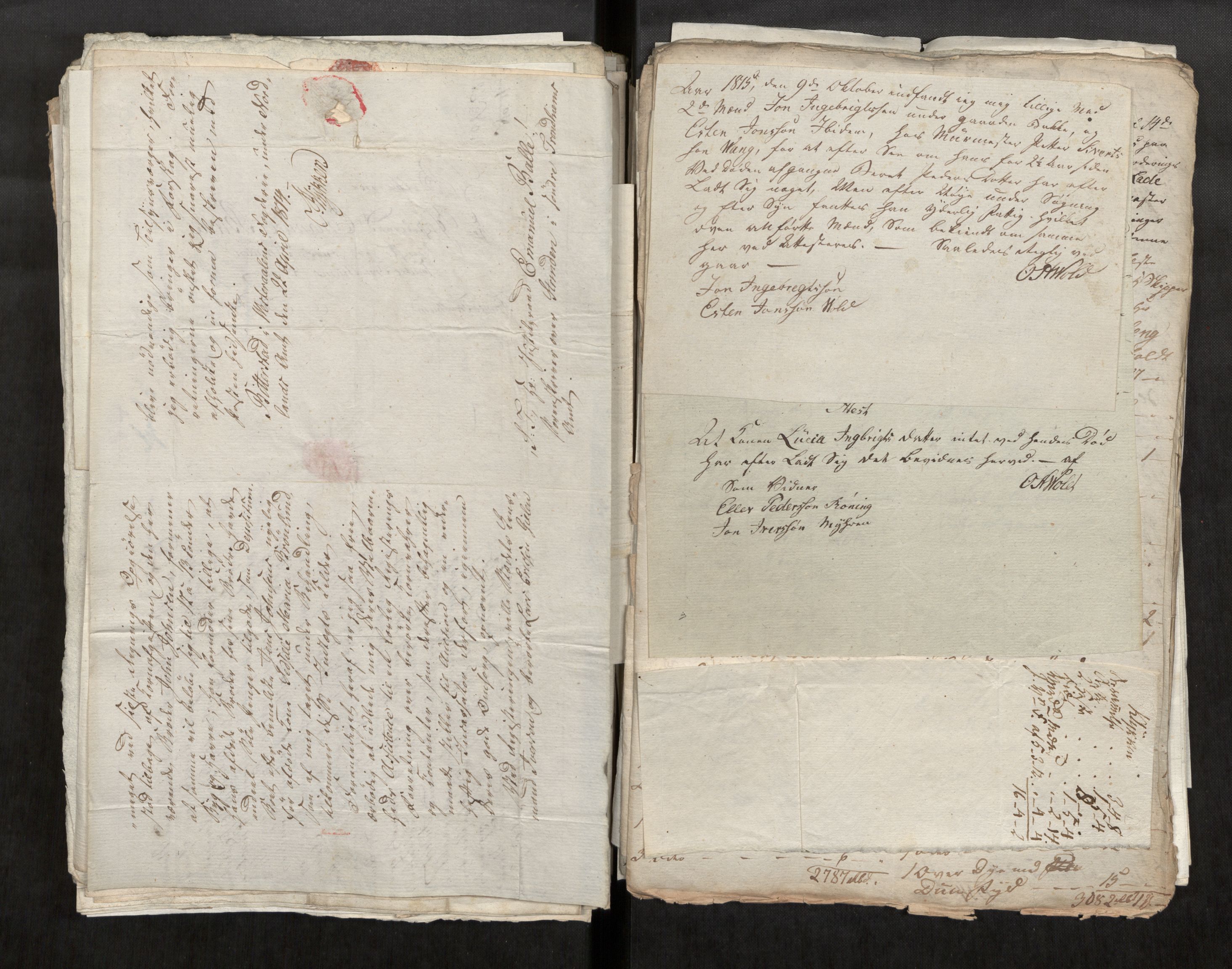 Strinda og Selbu sorenskriveri, AV/SAT-A-0015/3/3C/L0006: Registreringer i tilfeller der skifte ikke er holdt, 1805-1821