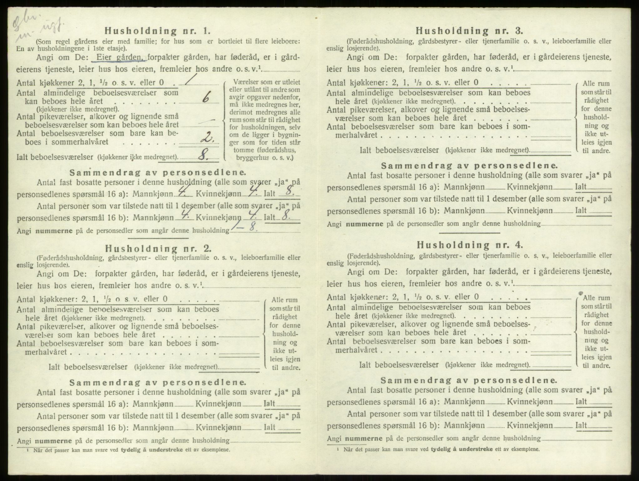 SAB, 1920 census for Stryn, 1920, p. 469