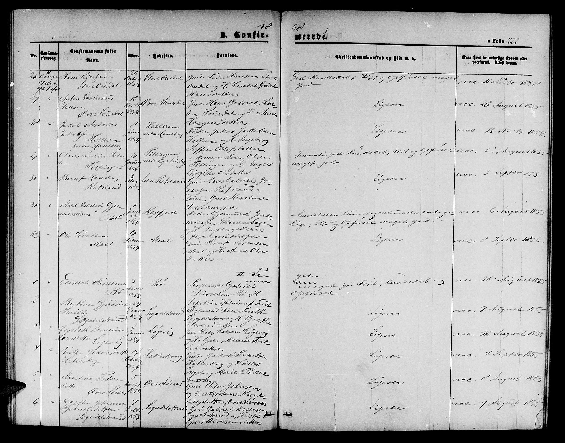 Sokndal sokneprestkontor, AV/SAST-A-101808: Parish register (copy) no. B 3, 1865-1879, p. 222