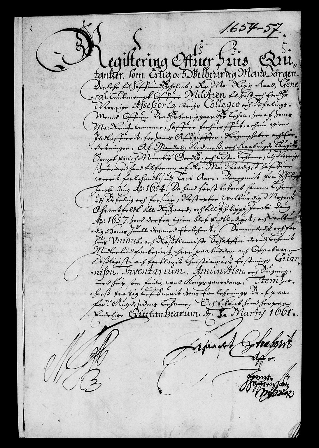 Rentekammeret inntil 1814, Reviderte regnskaper, Lensregnskaper, AV/RA-EA-5023/R/Rb/Rbq/L0045: Nedenes len. Mandals len. Råbyggelag., 1654-1658