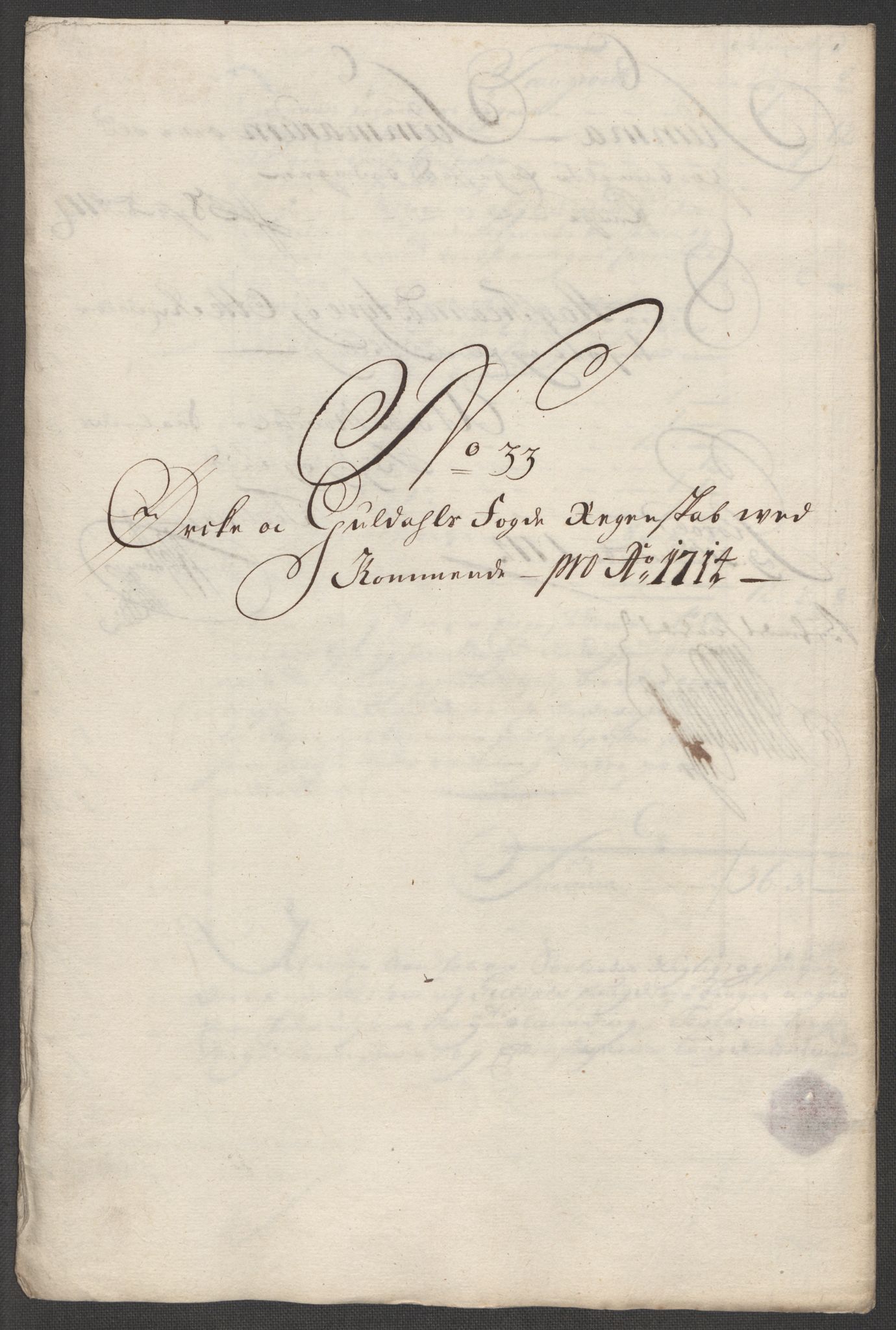 Rentekammeret inntil 1814, Reviderte regnskaper, Fogderegnskap, RA/EA-4092/R60/L3965: Fogderegnskap Orkdal og Gauldal, 1714, p. 305