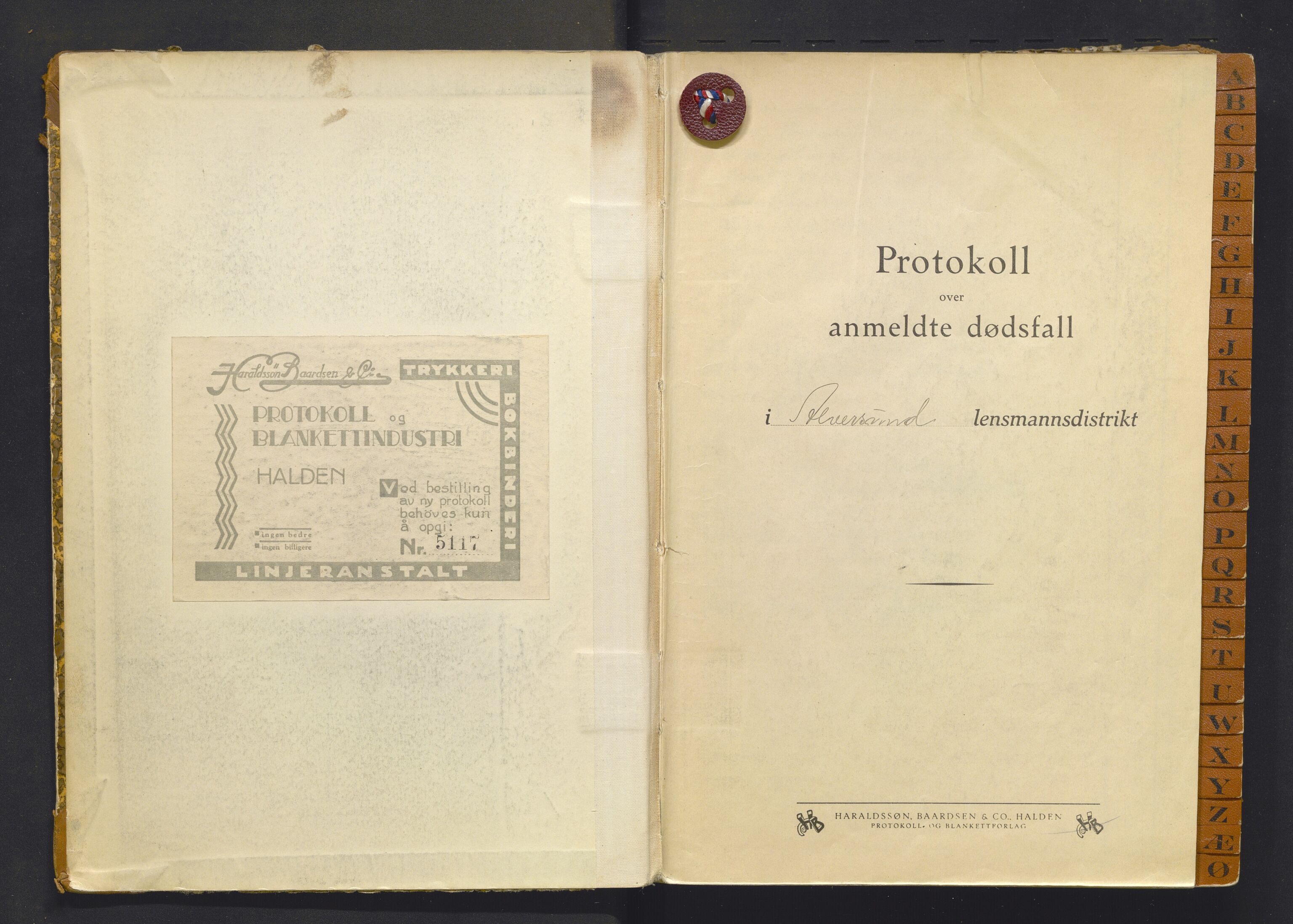 Lensmannen i Alversund, AV/SAB-A-30701/0006/L0008: Dødsfallsprotokoll, 1940-1949