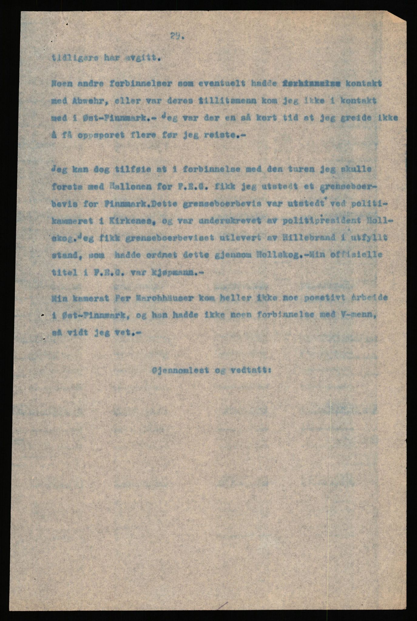 Forsvaret, Forsvarets overkommando II, AV/RA-RAFA-3915/D/Db/L0038: CI Questionaires. Tyske okkupasjonsstyrker i Norge. Østerrikere., 1945-1946, p. 156