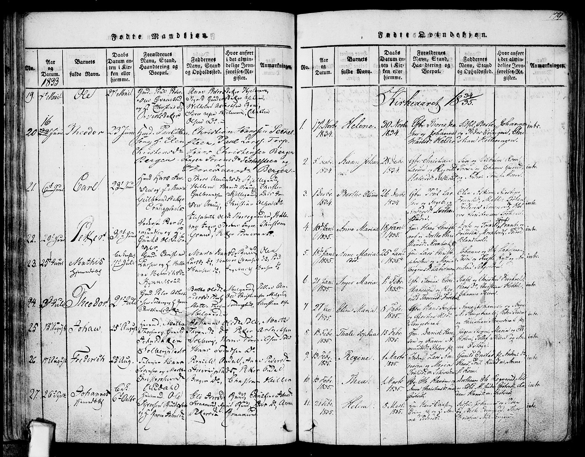 Askim prestekontor Kirkebøker, AV/SAO-A-10900/F/Fa/L0004: Parish register (official) no. 4, 1817-1846, p. 178-179