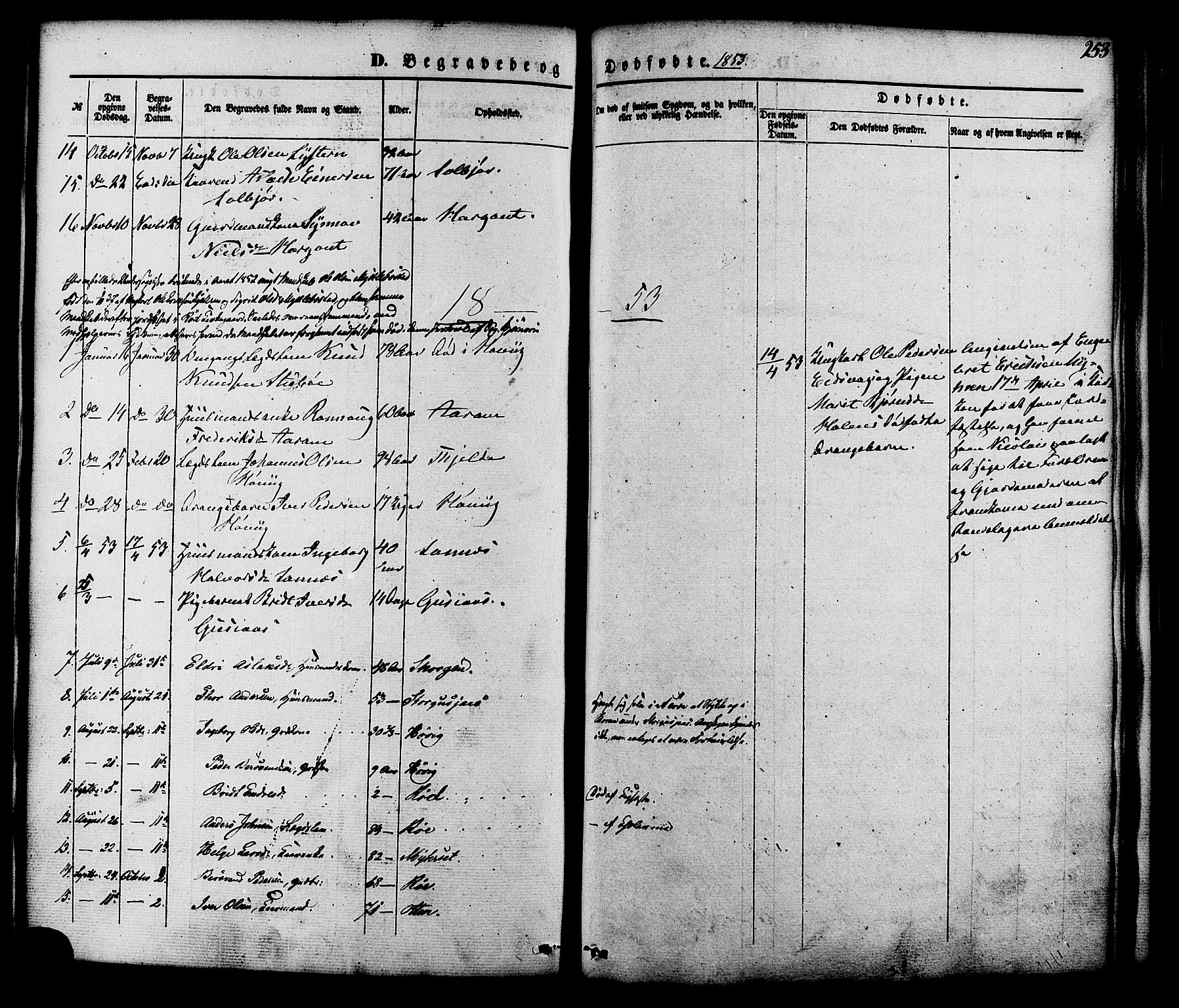 Ministerialprotokoller, klokkerbøker og fødselsregistre - Møre og Romsdal, AV/SAT-A-1454/551/L0625: Parish register (official) no. 551A05, 1846-1879, p. 253