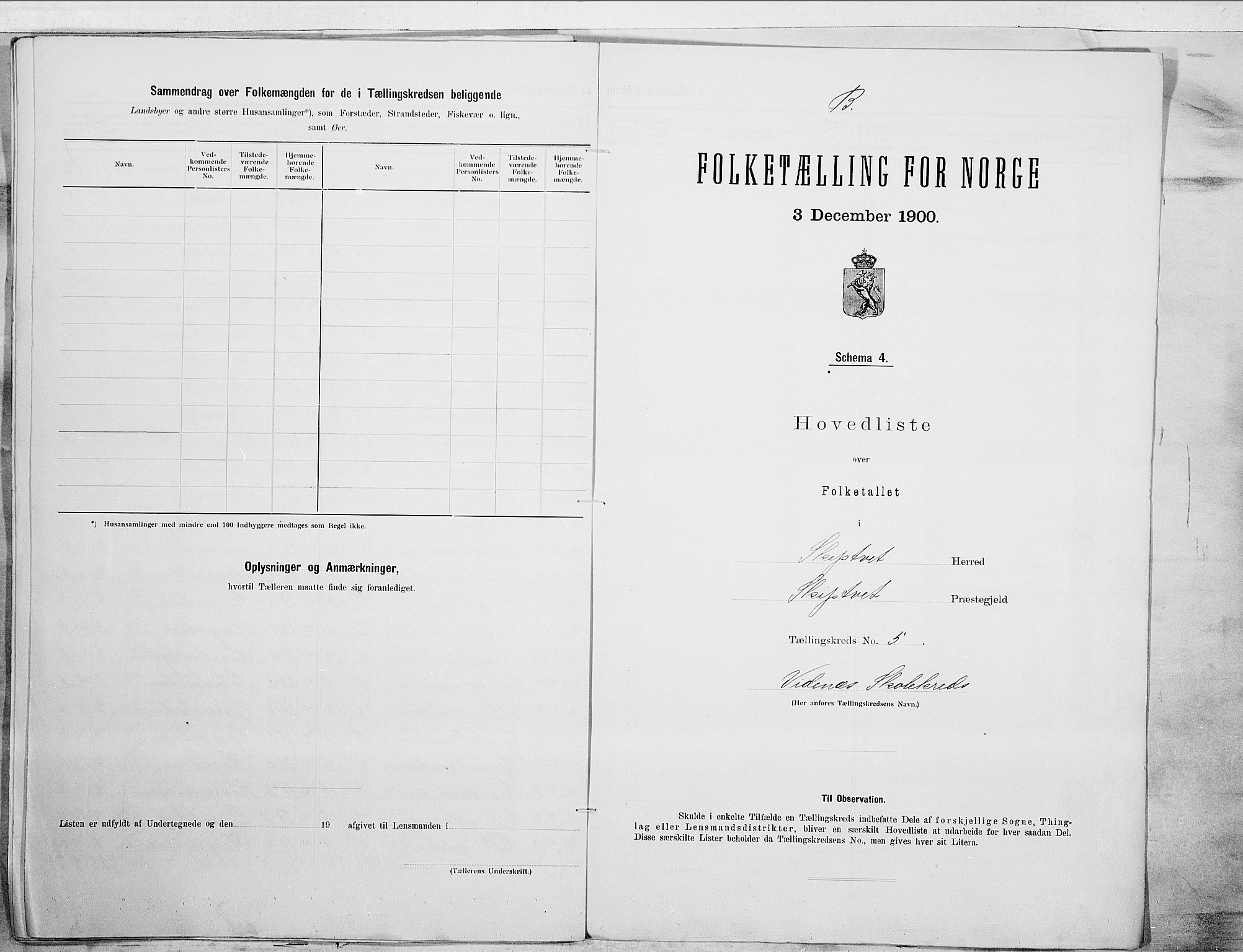 SAO, 1900 census for Skiptvet, 1900, p. 14