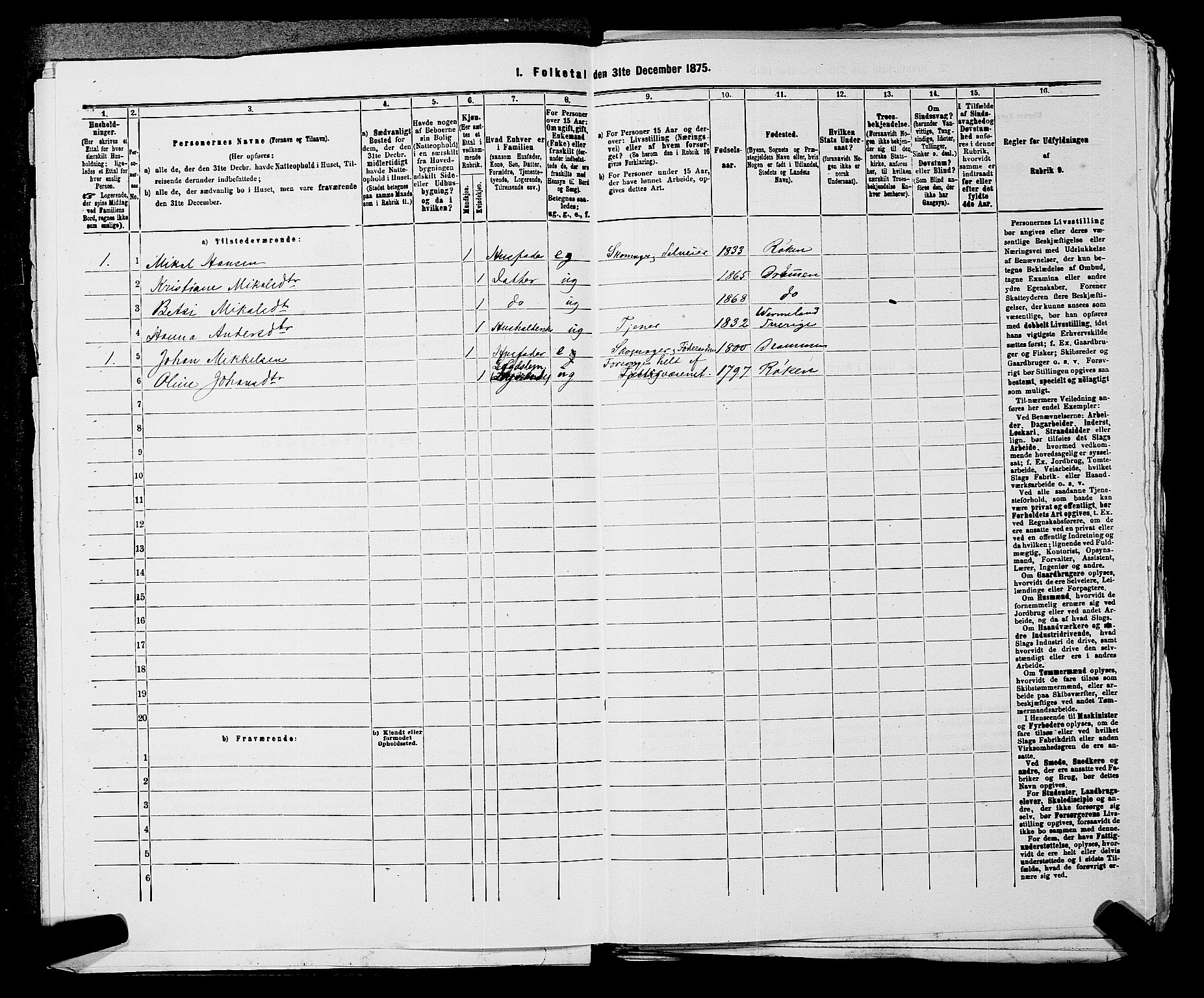 SAKO, 1875 census for 0627P Røyken, 1875, p. 72