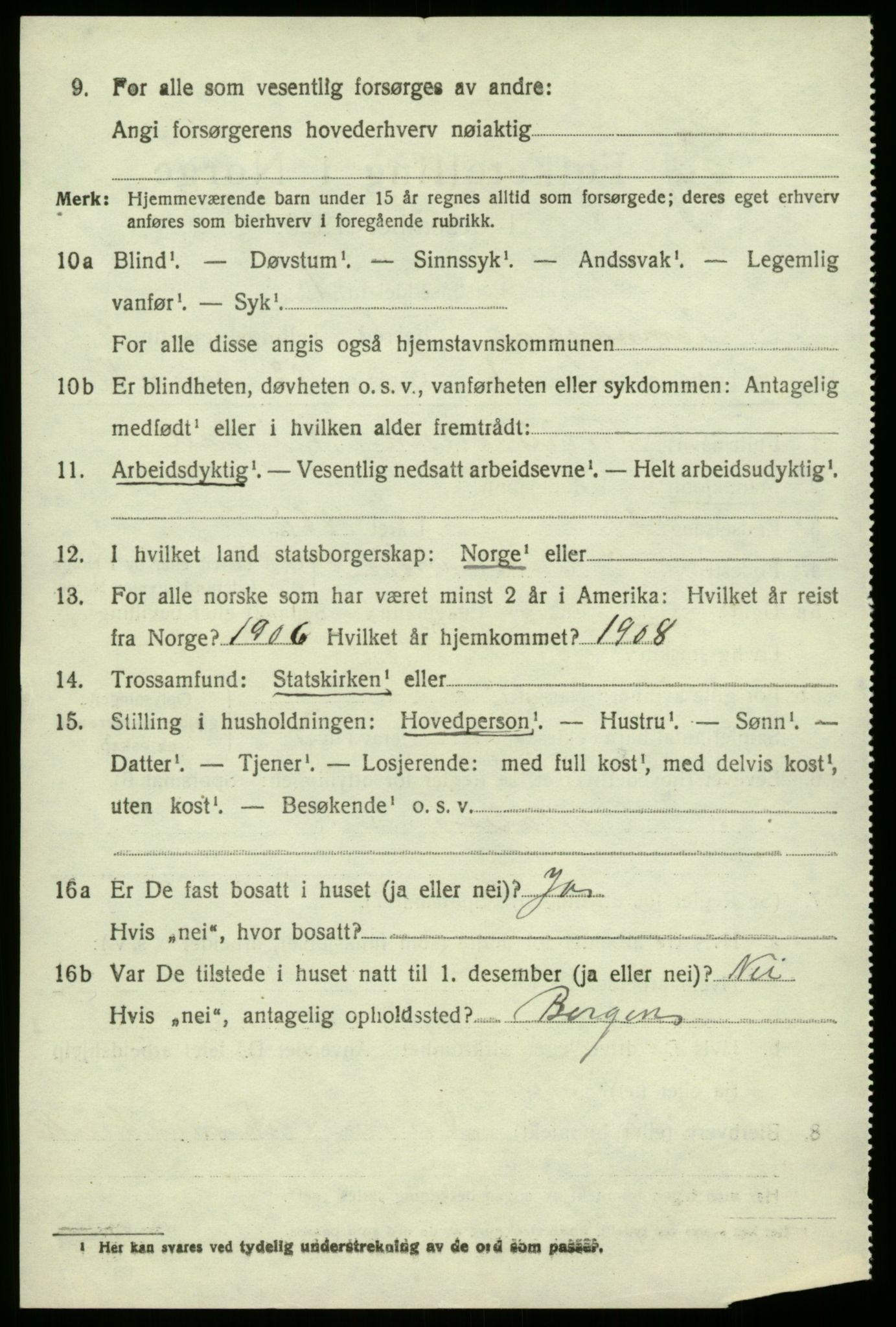 SAB, 1920 census for Samnanger, 1920, p. 1772