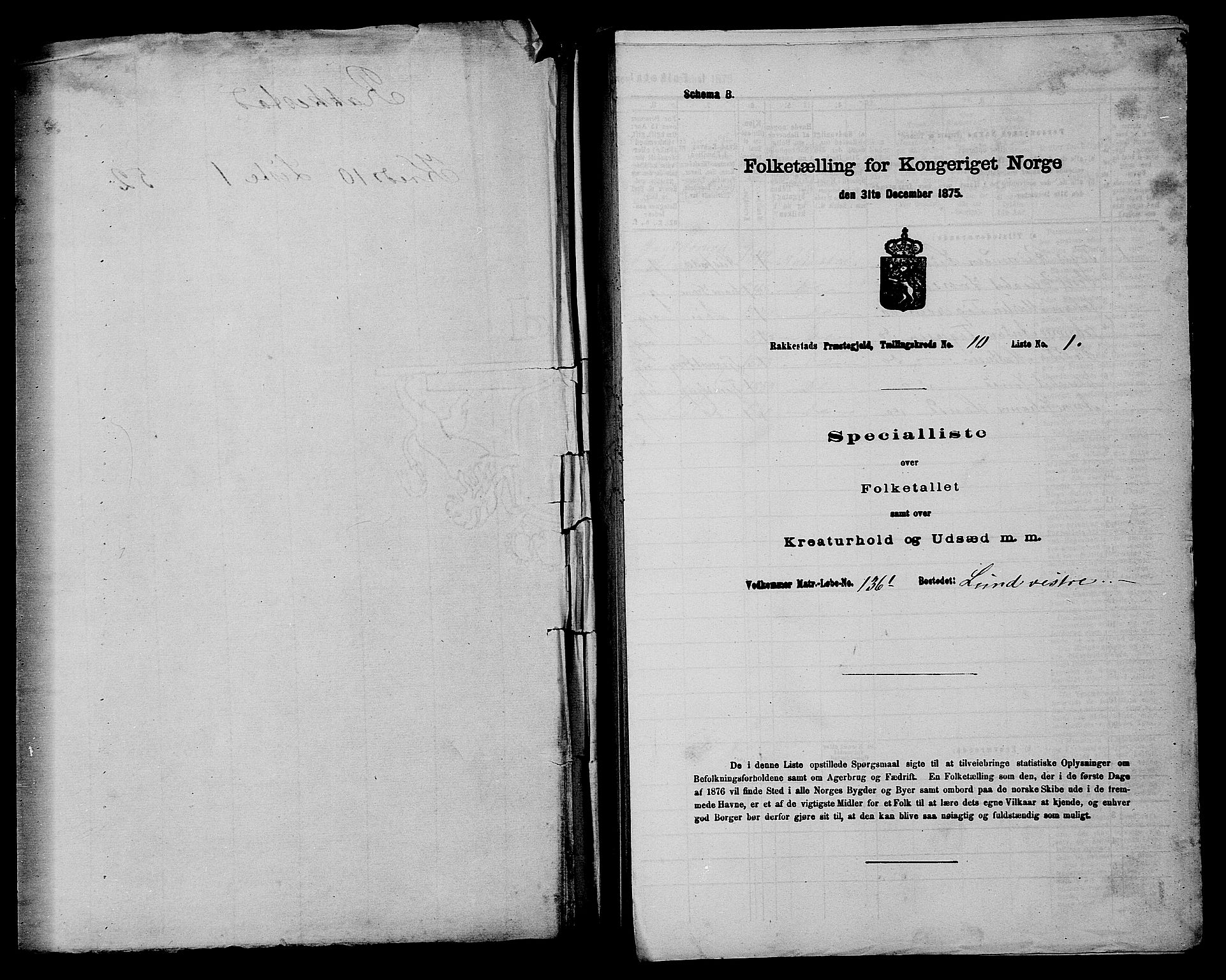RA, 1875 census for 0128P Rakkestad, 1875, p. 1164