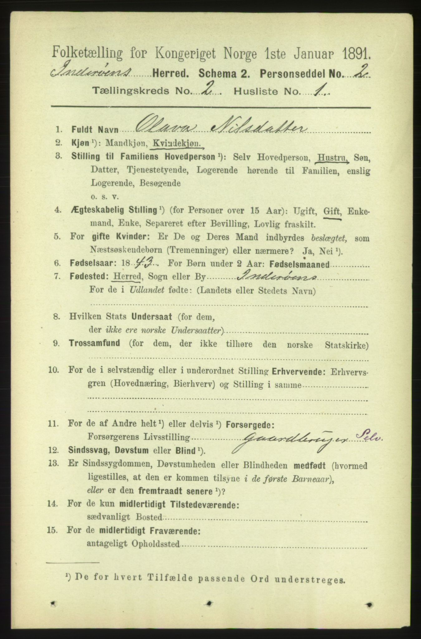 RA, 1891 census for 1729 Inderøy, 1891, p. 1290