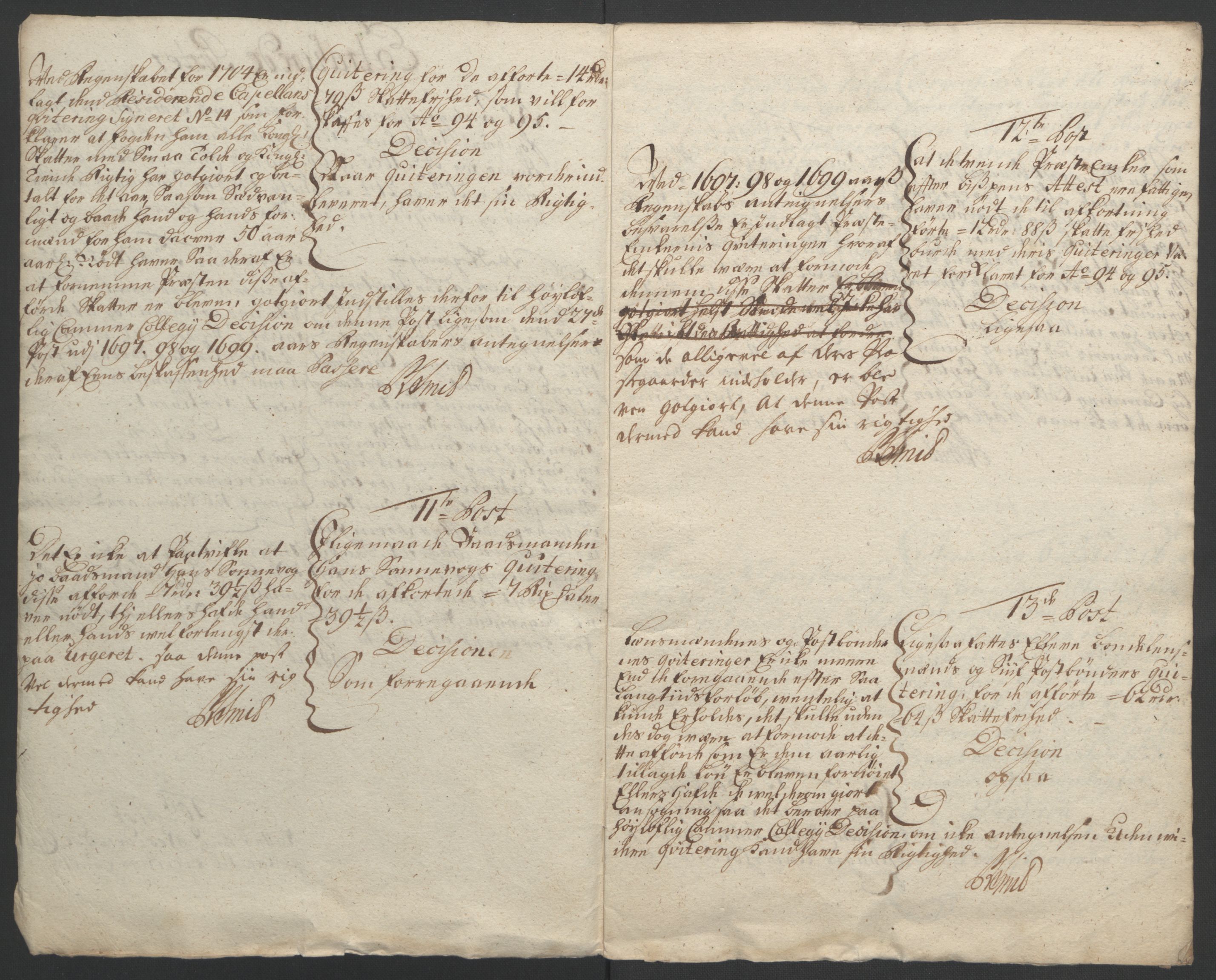 Rentekammeret inntil 1814, Reviderte regnskaper, Fogderegnskap, RA/EA-4092/R51/L3183: Fogderegnskap Nordhordland og Voss, 1695-1697, p. 295