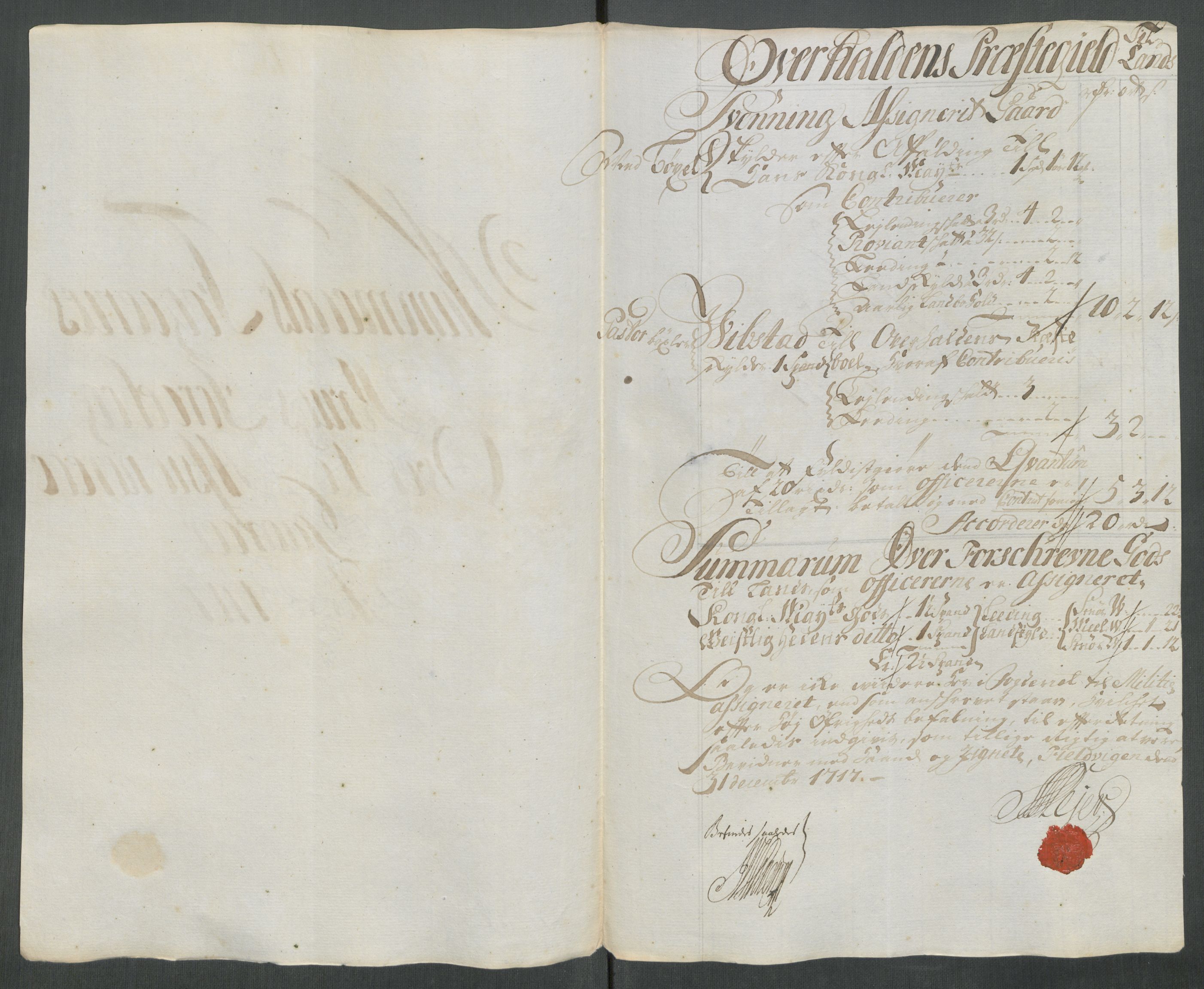 Rentekammeret inntil 1814, Reviderte regnskaper, Fogderegnskap, AV/RA-EA-4092/R64/L4438: Fogderegnskap Namdal, 1717, p. 186