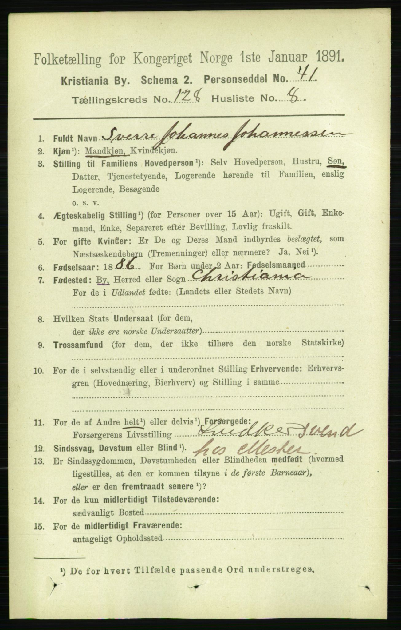 RA, 1891 census for 0301 Kristiania, 1891, p. 68819