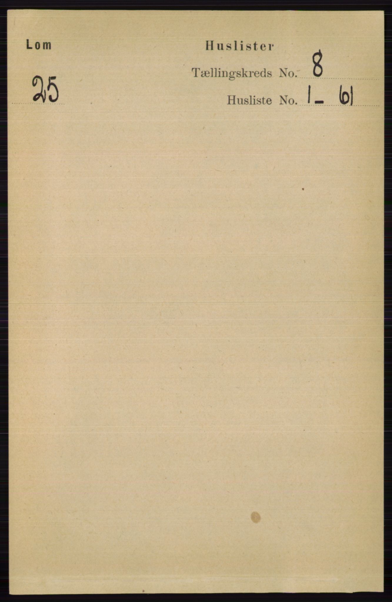 RA, 1891 census for 0514 Lom, 1891, p. 3042