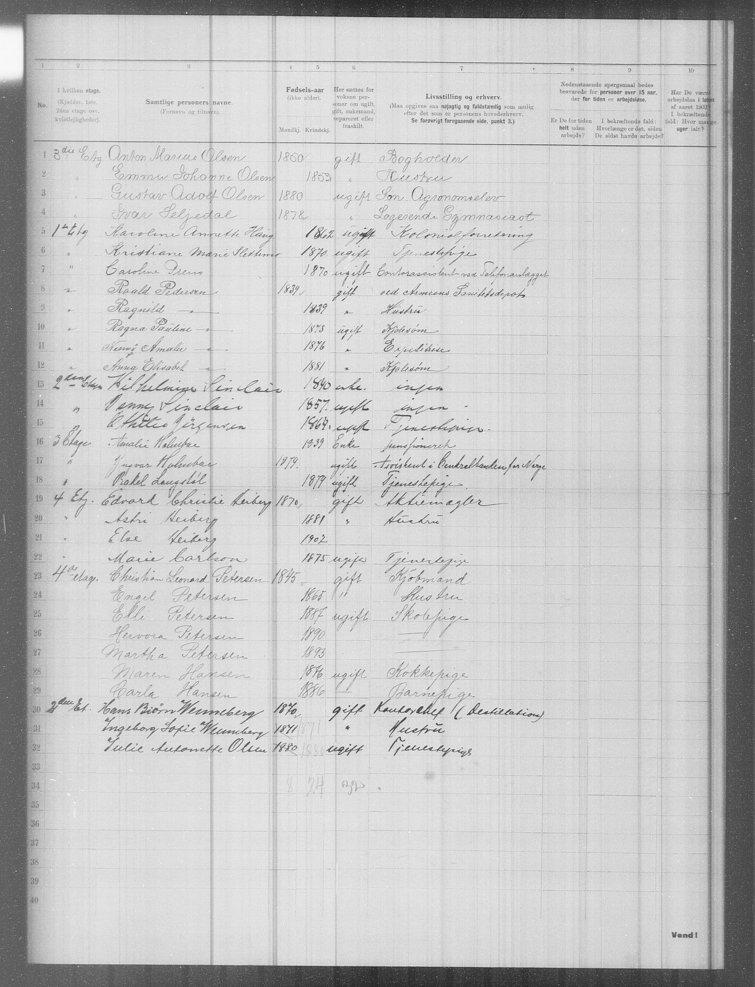 OBA, Municipal Census 1902 for Kristiania, 1902, p. 8473