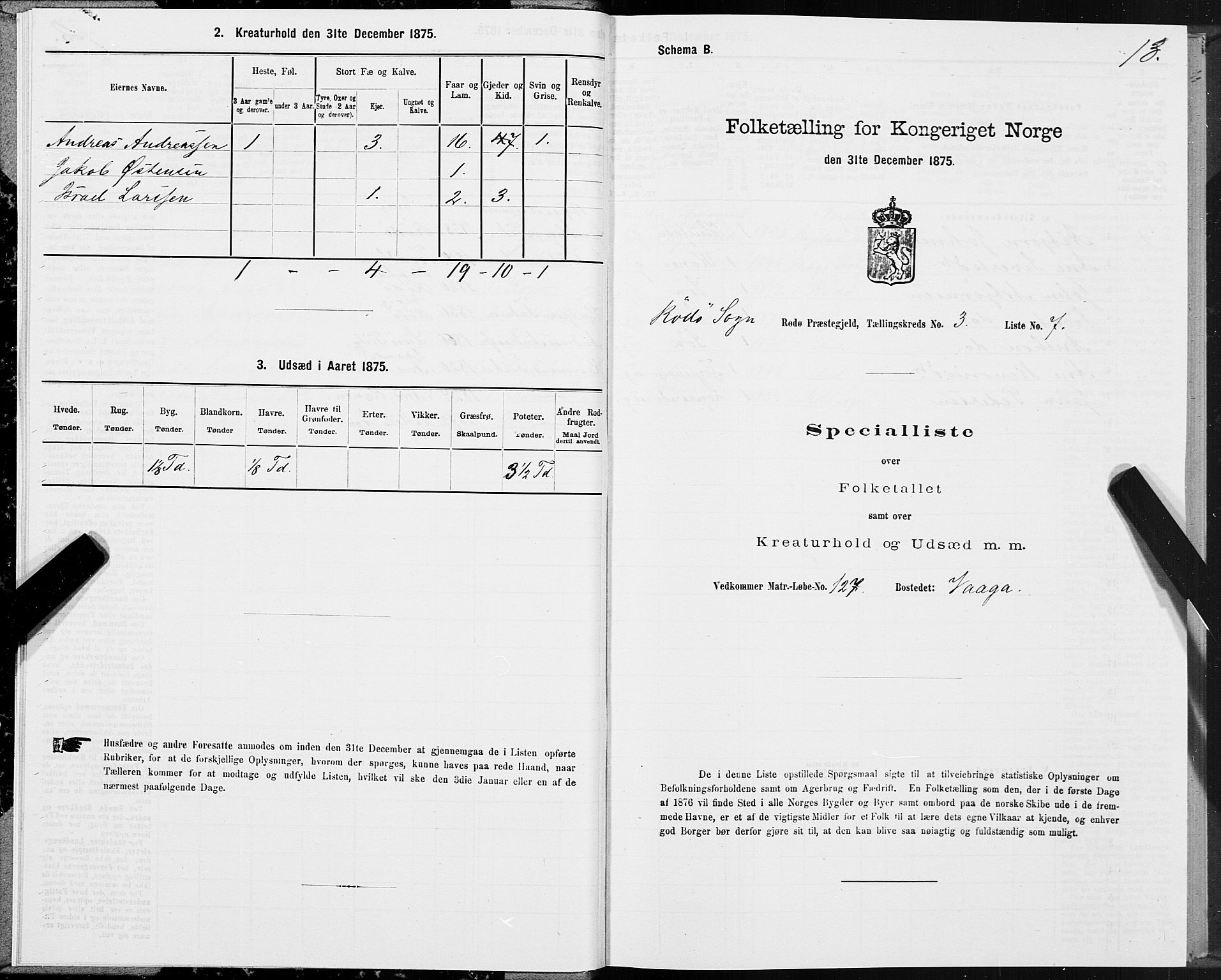 SAT, 1875 census for 1836P Rødøy, 1875, p. 2013