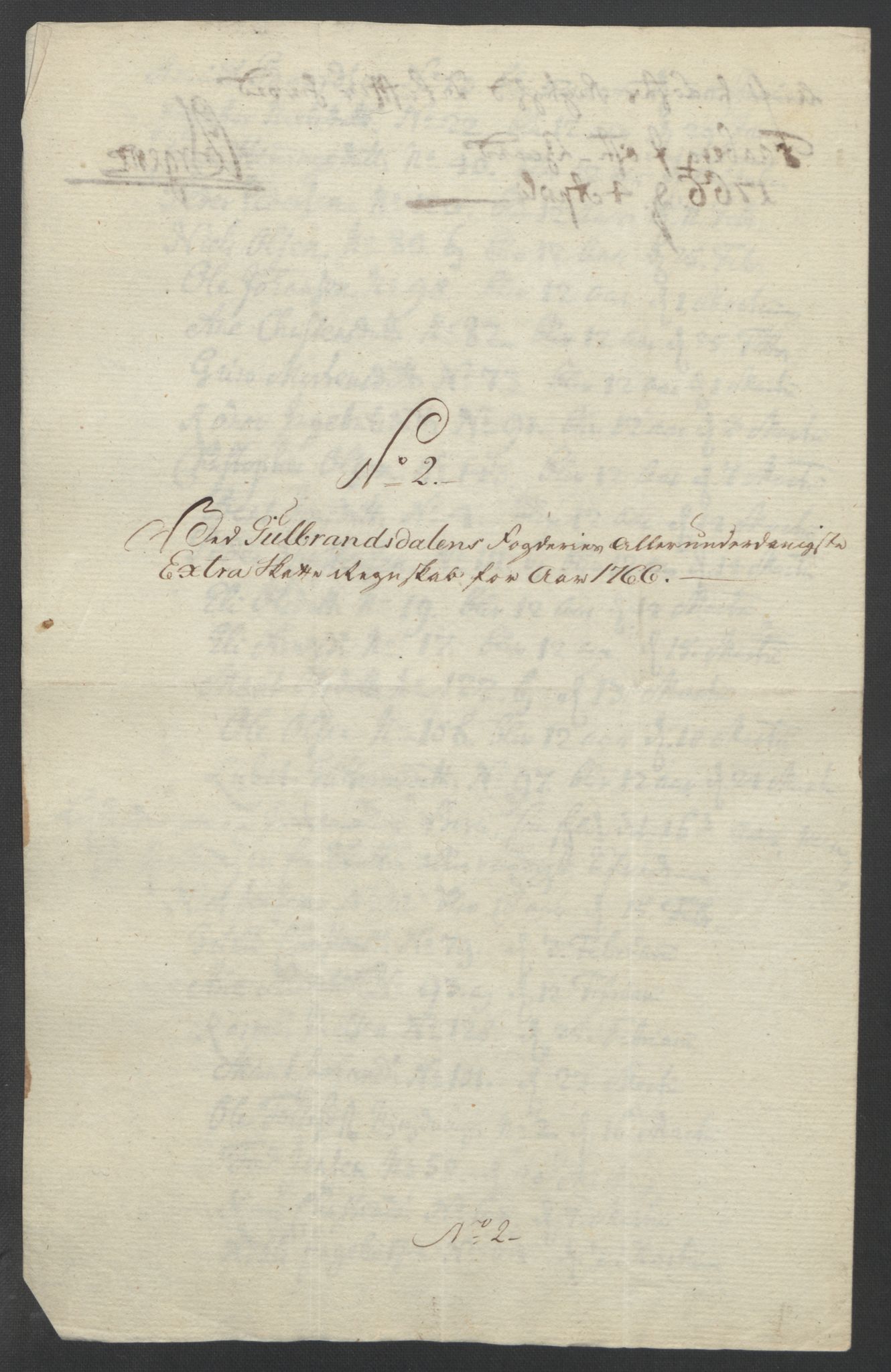 Rentekammeret inntil 1814, Reviderte regnskaper, Fogderegnskap, AV/RA-EA-4092/R17/L1266: Ekstraskatten Gudbrandsdal, 1762-1766, p. 549