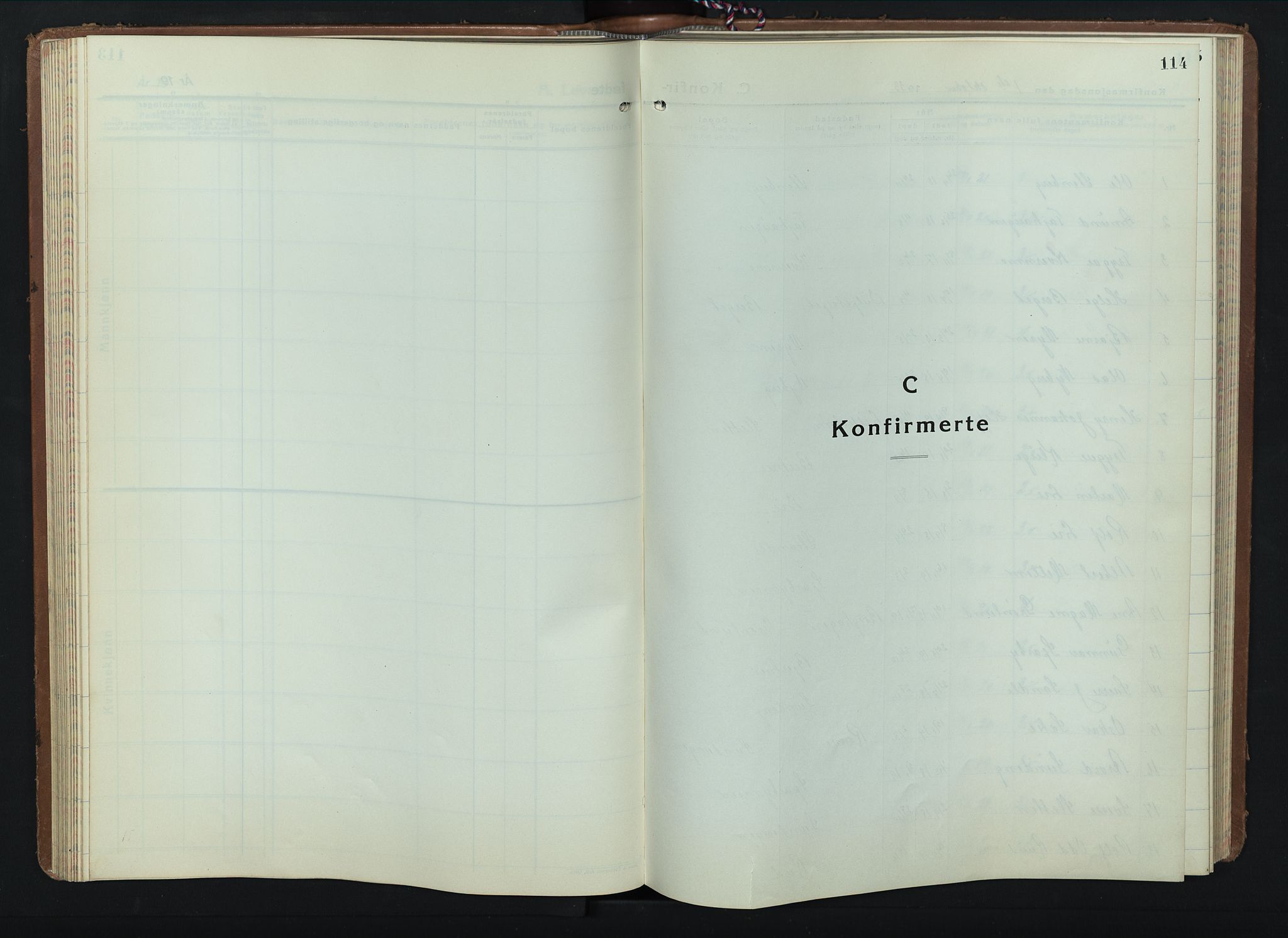 Hof prestekontor, SAH/PREST-038/H/Ha/Hab/L0003: Parish register (copy) no. 3, 1933-1947, p. 114