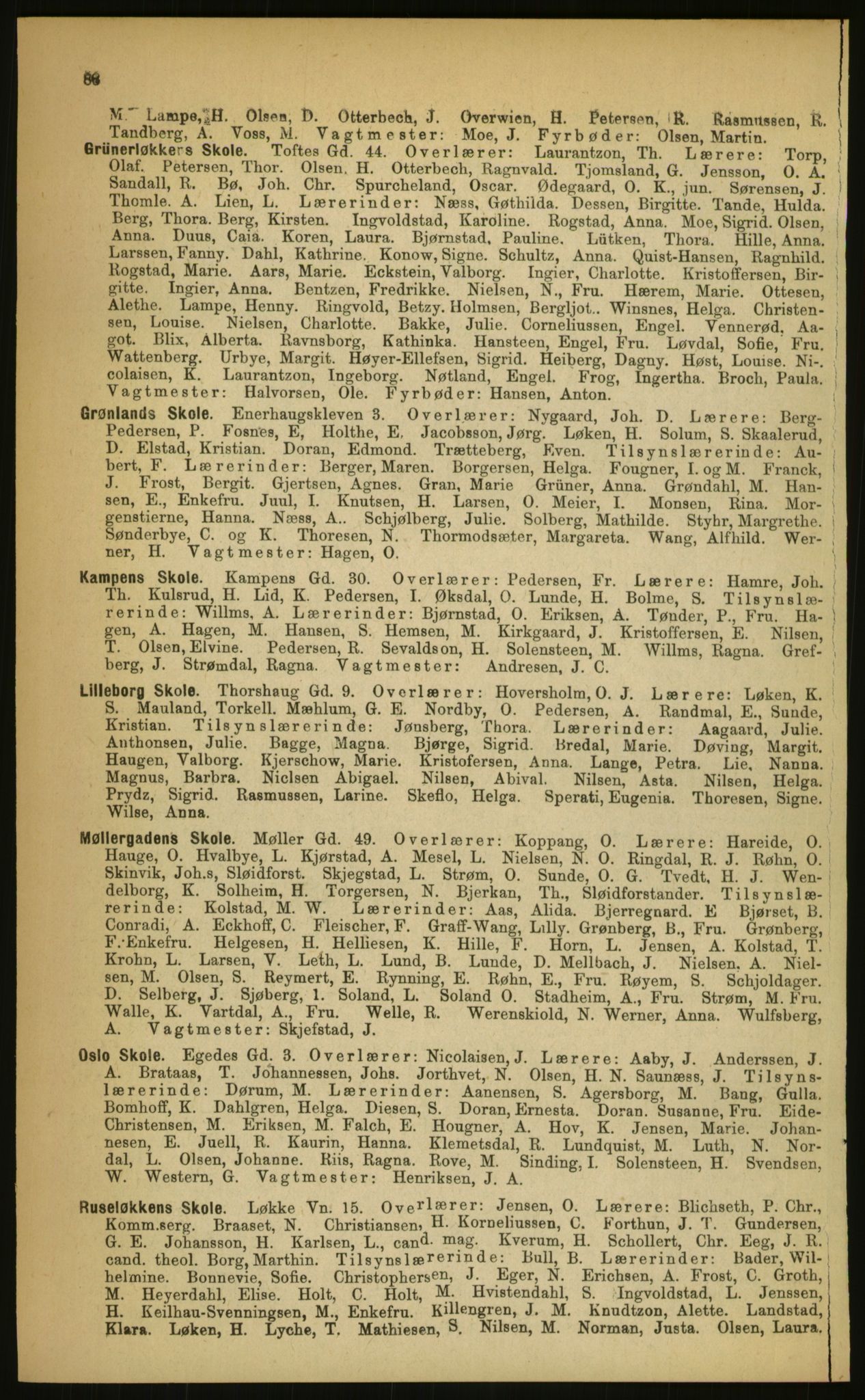 Kristiania/Oslo adressebok, PUBL/-, 1899, p. 88